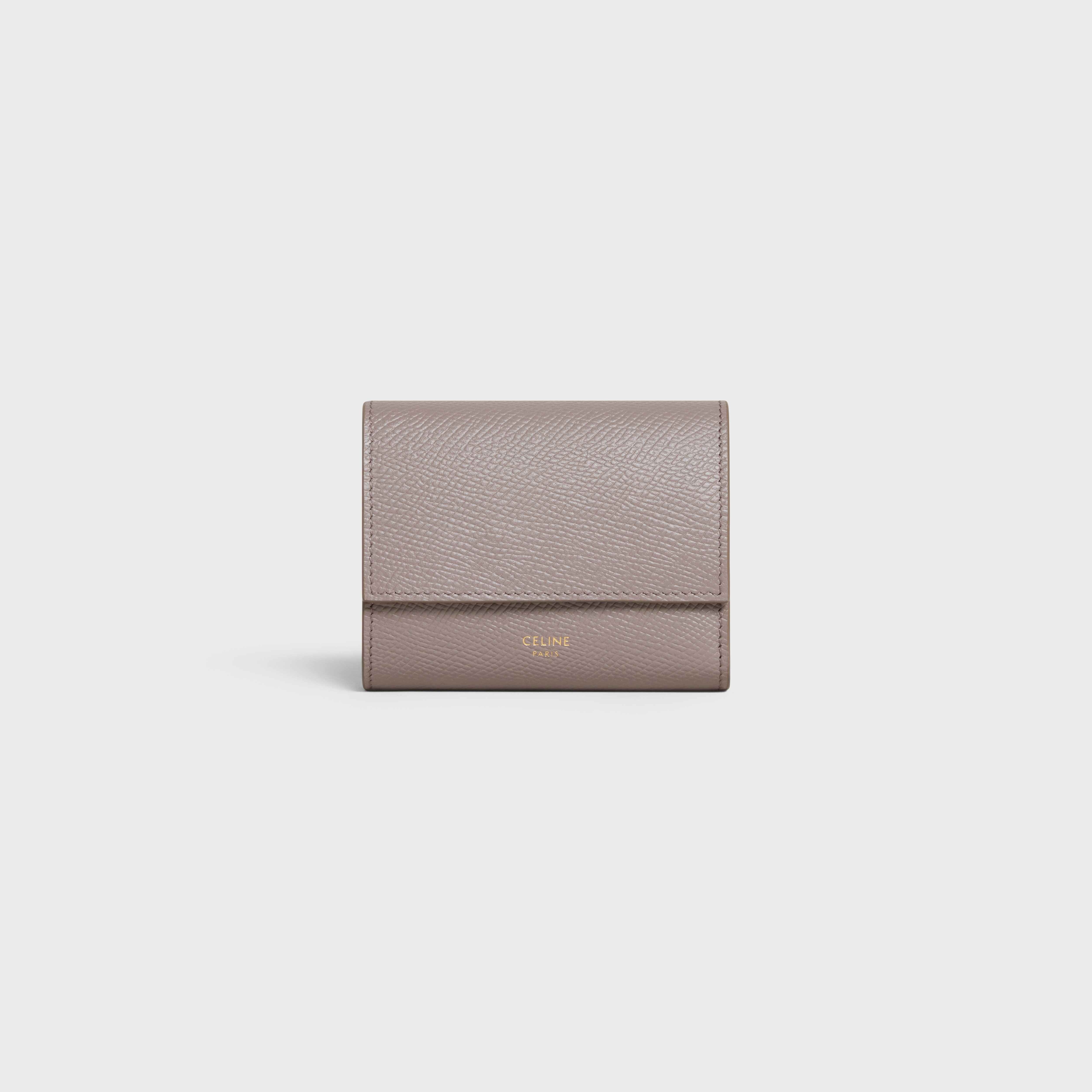 Small trifold wallet in Grained calfskin - 1