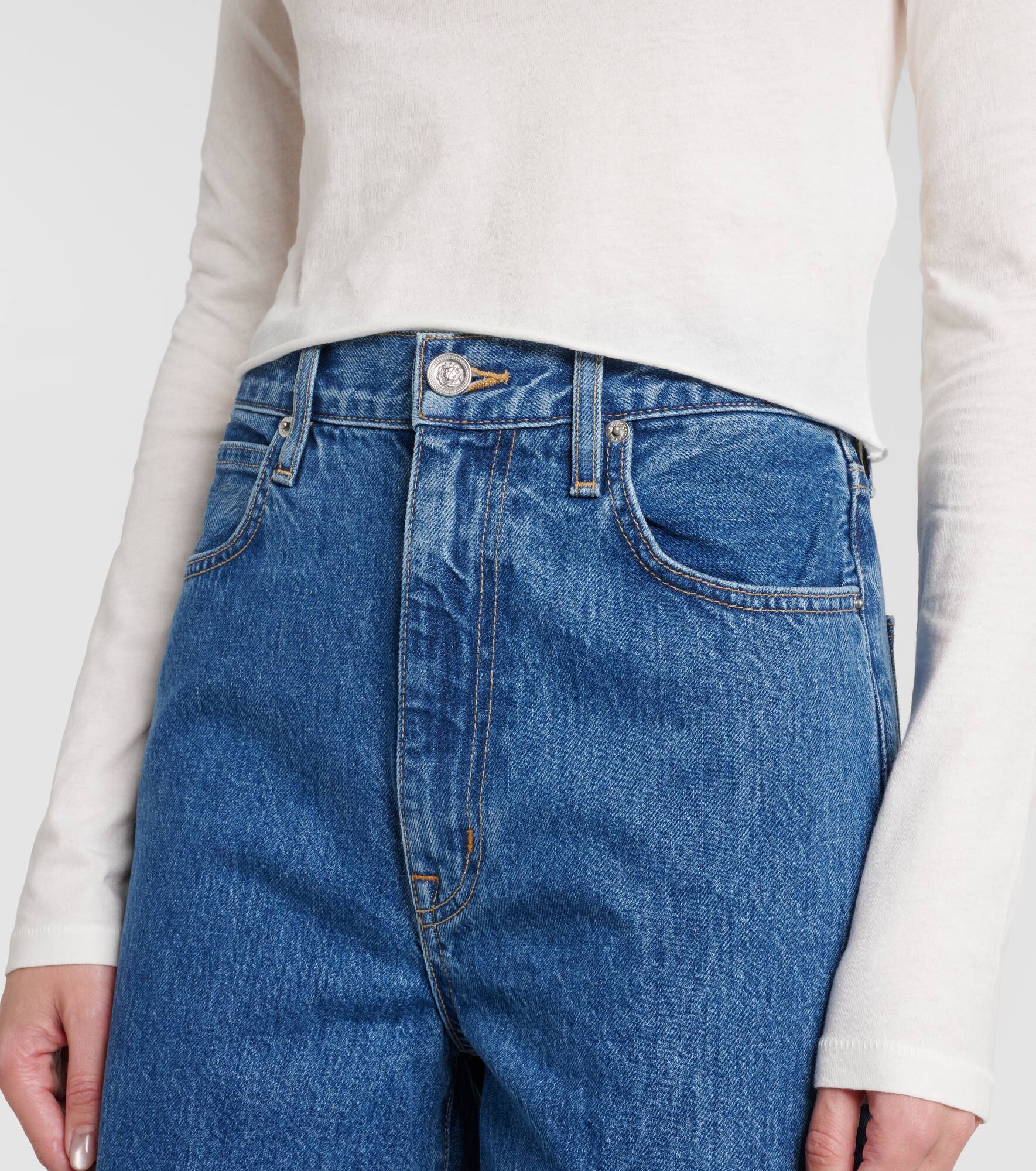 Cropped cotton jersey T-shirt - 5