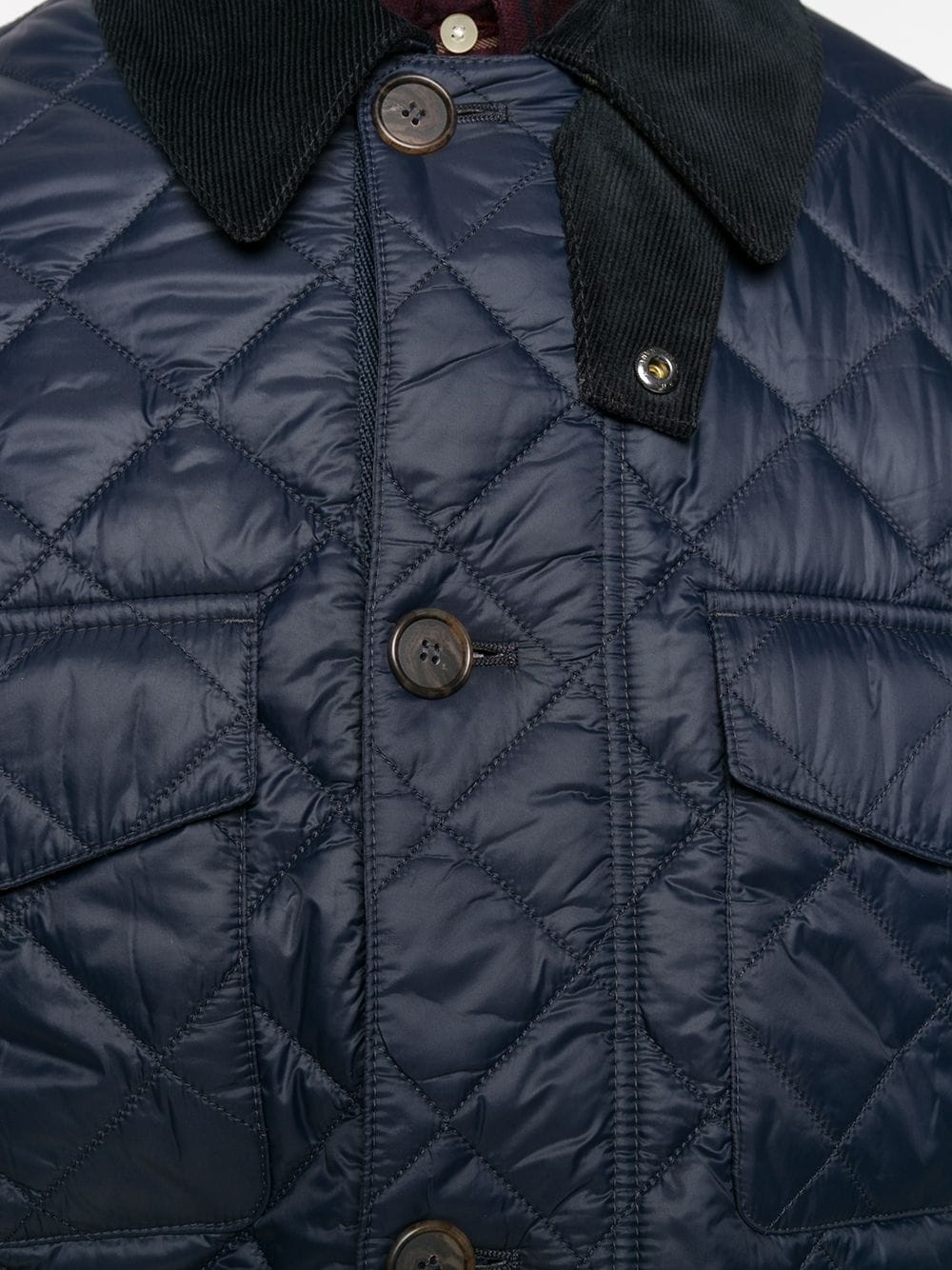 quilted single-breasted jacket - 5