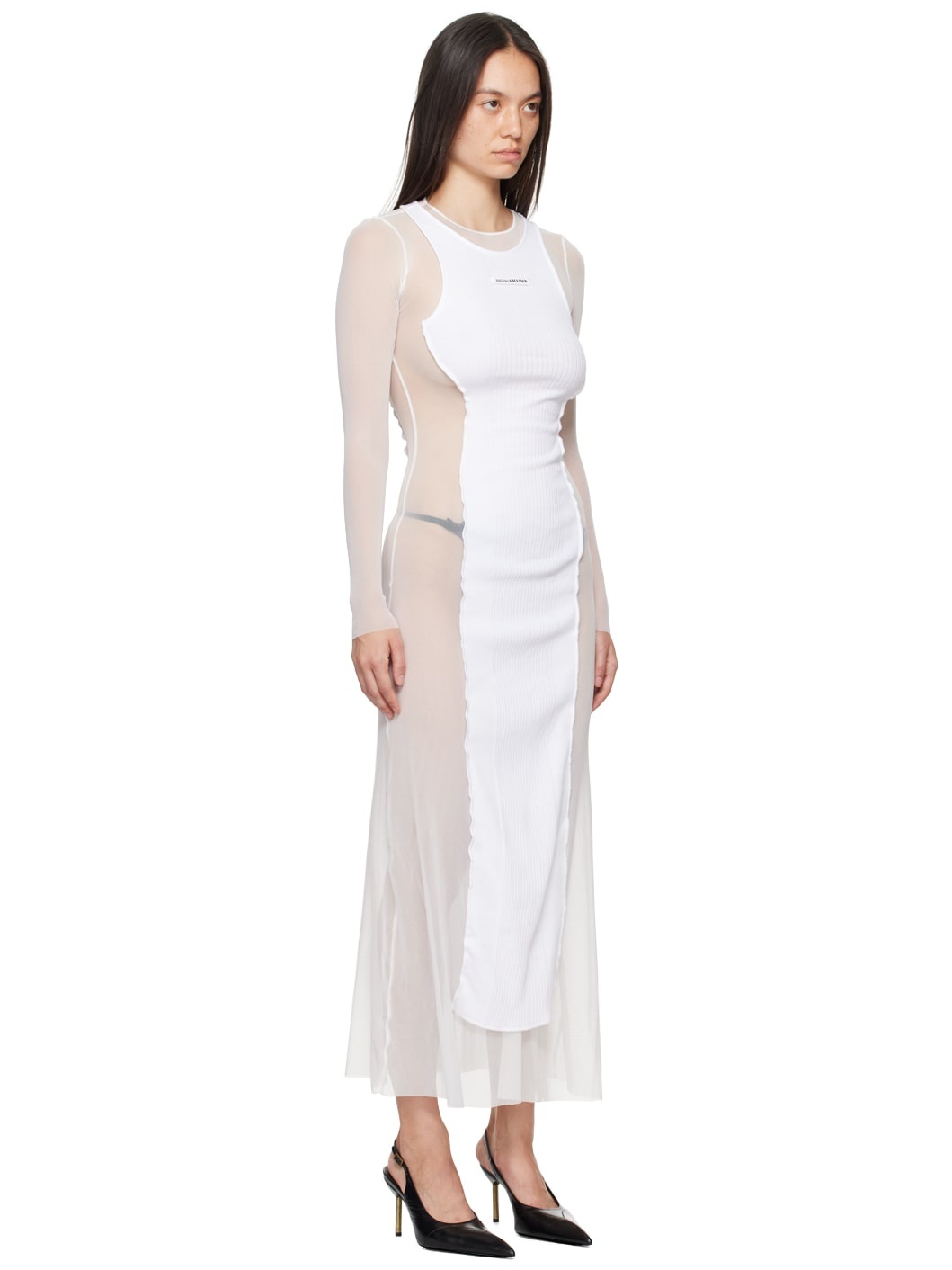 White 'The Long Petit Grand' Maxi Dress - 2