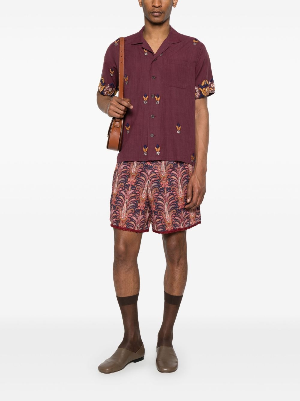 Voyage Imaginaire-print shorts - 2