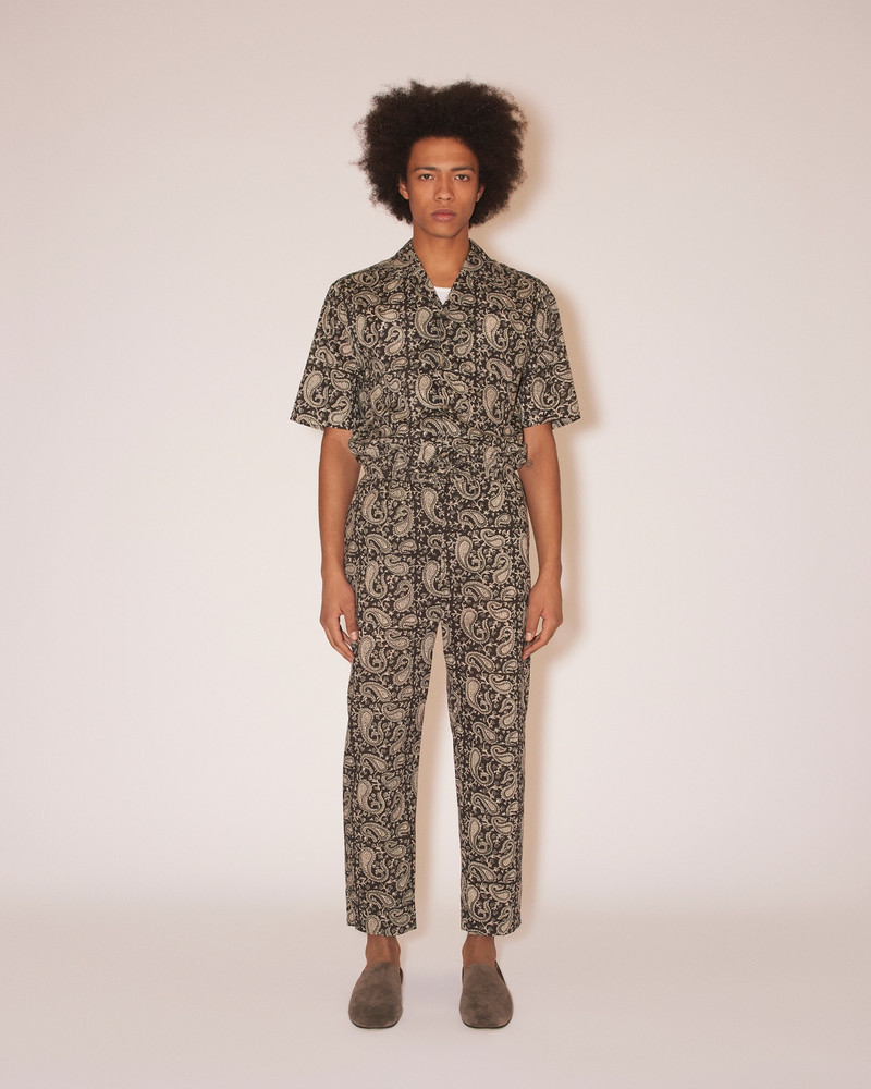 Nanushka JAIN - Washed cotton relaxed pants - Paisley outlook