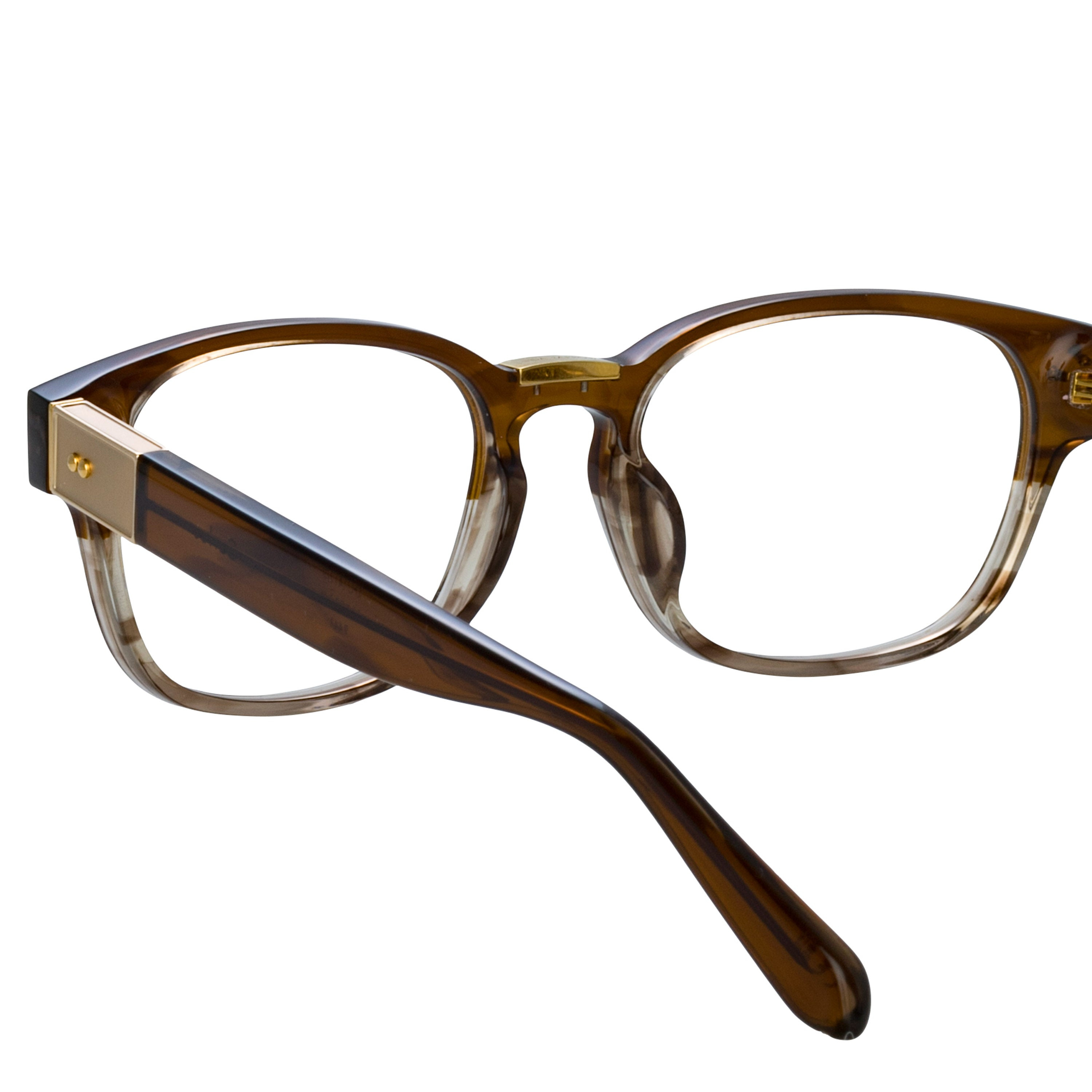 MEN'S CARLOS OPTICAL D-FRAME IN CARAMEL HORN - 8