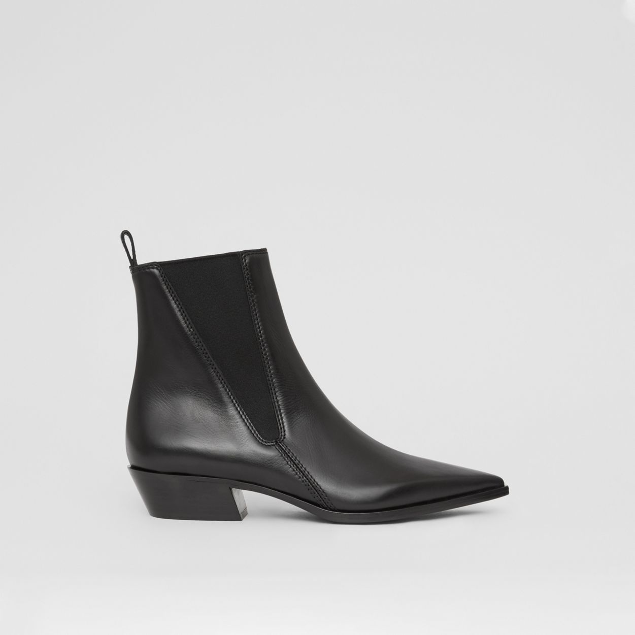 Leather Point-toe Chelsea Boots - 1