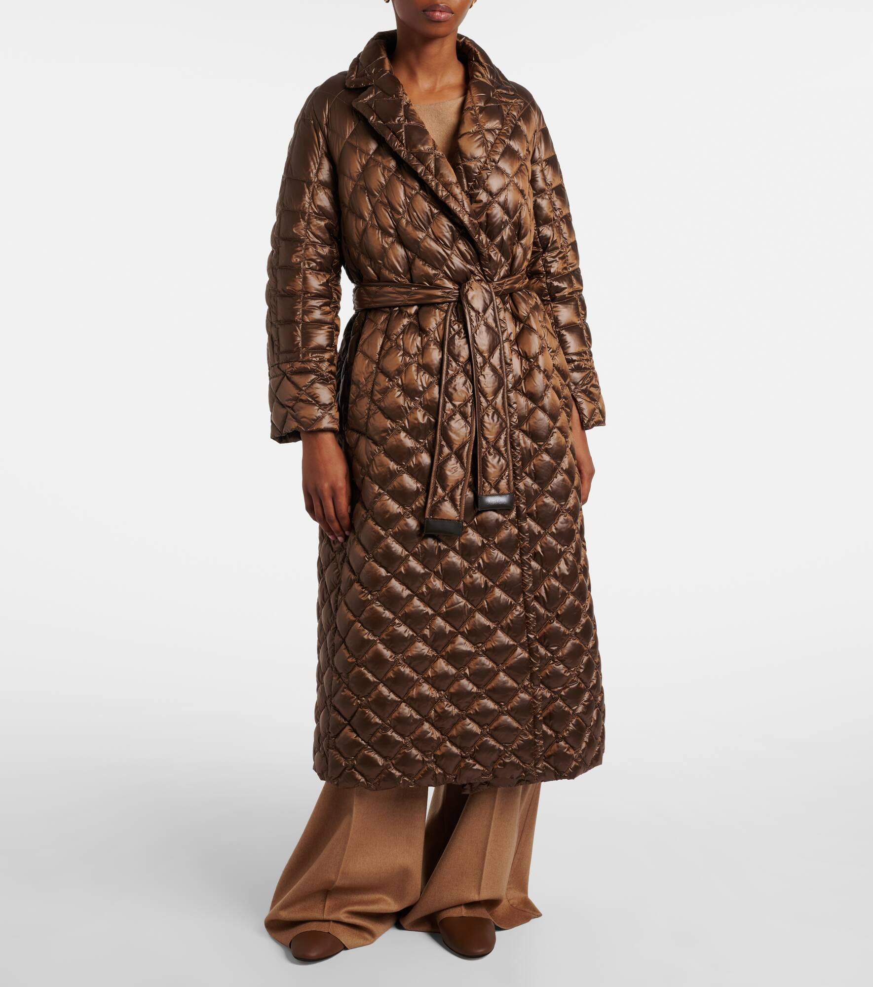 Cube Spaces belted down coat - 7