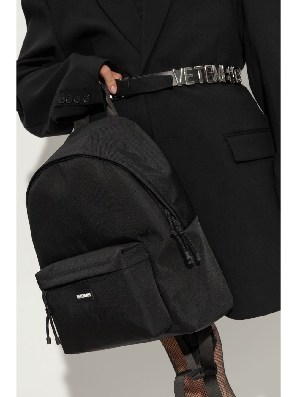 logo-appliqué backpack - 2