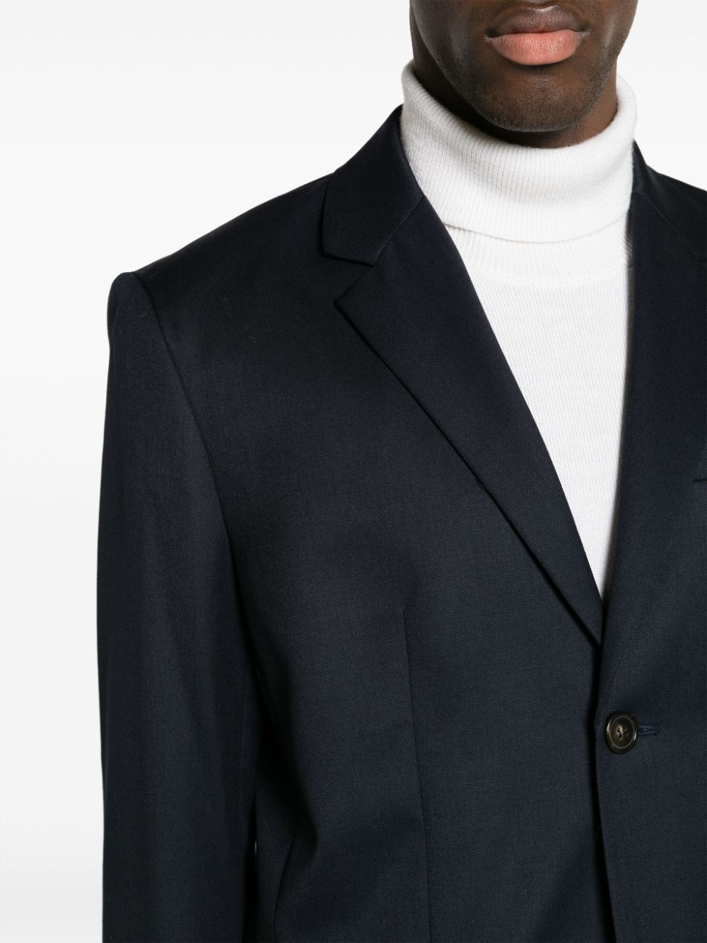 single-breasted wool blazer - 5