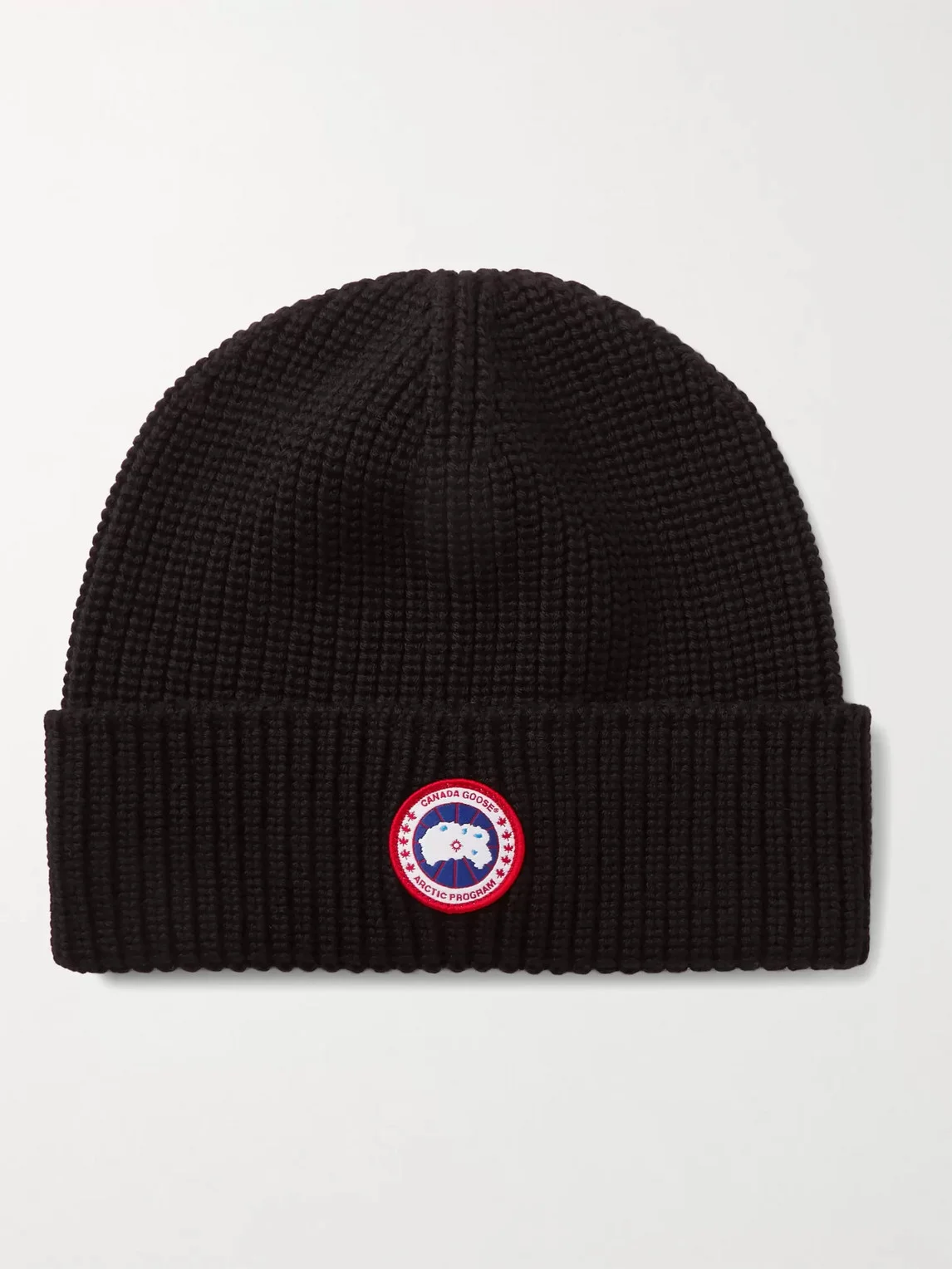 Logo-Appliquéd Ribbed Merino Wool Beanie - 1