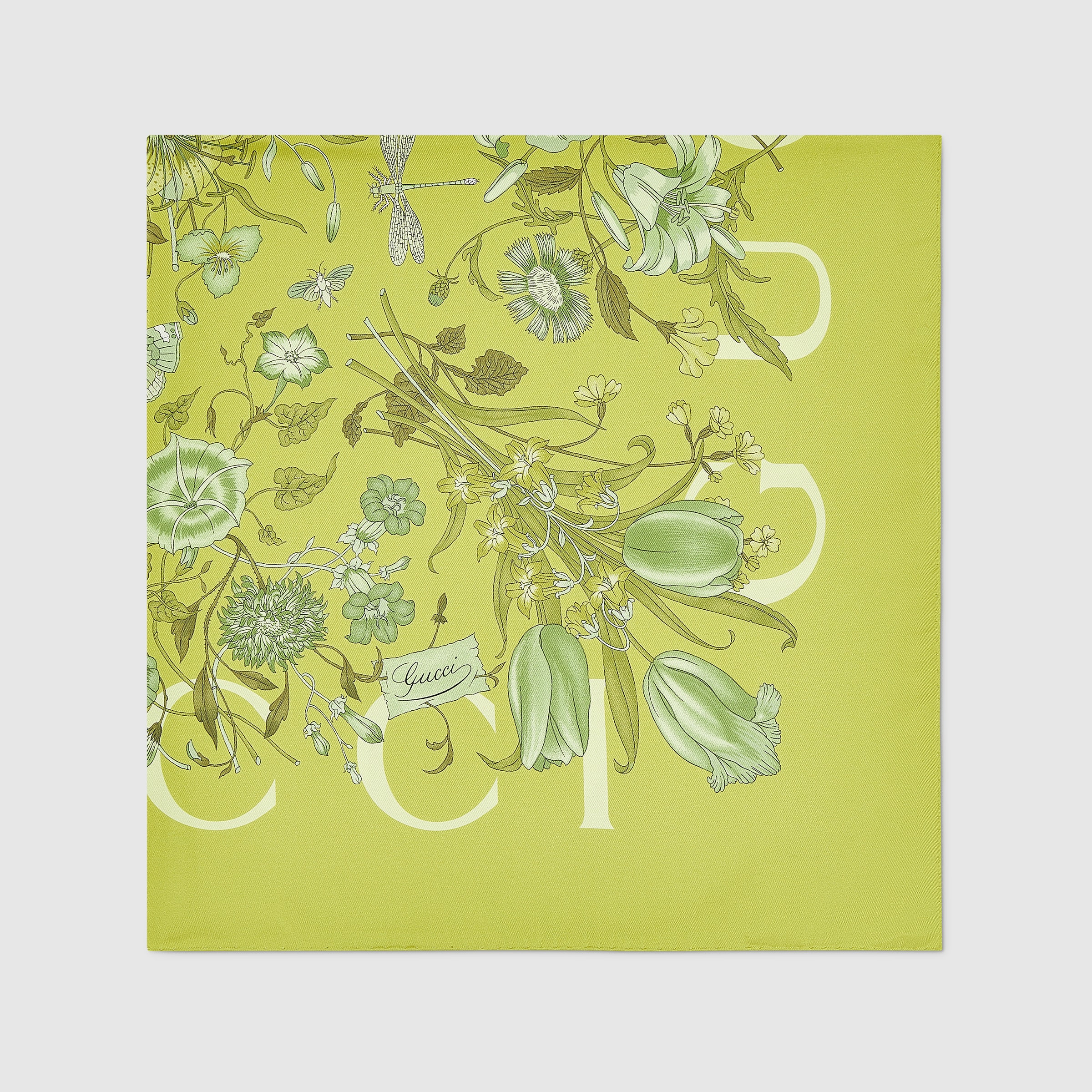 Printed silk twill carré - 2