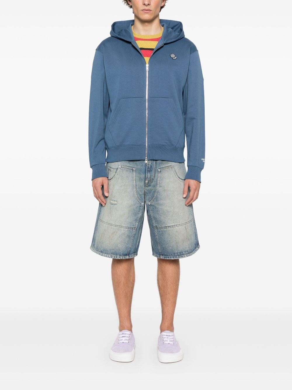 denim shorts - 2