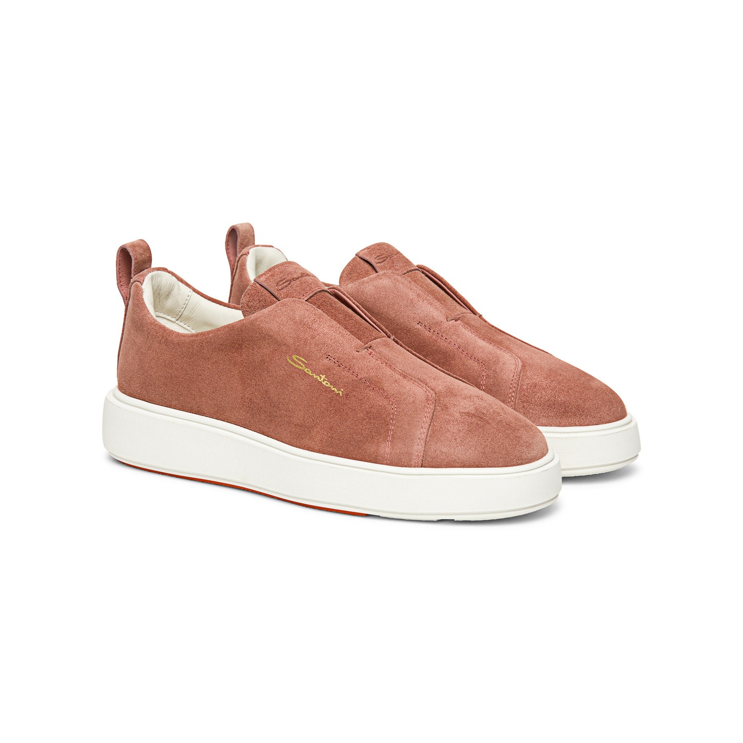 Women’s pink suede slip-on sneaker - 2