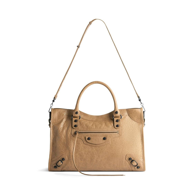 Women's Le City Medium Bag in Dark Beige 5