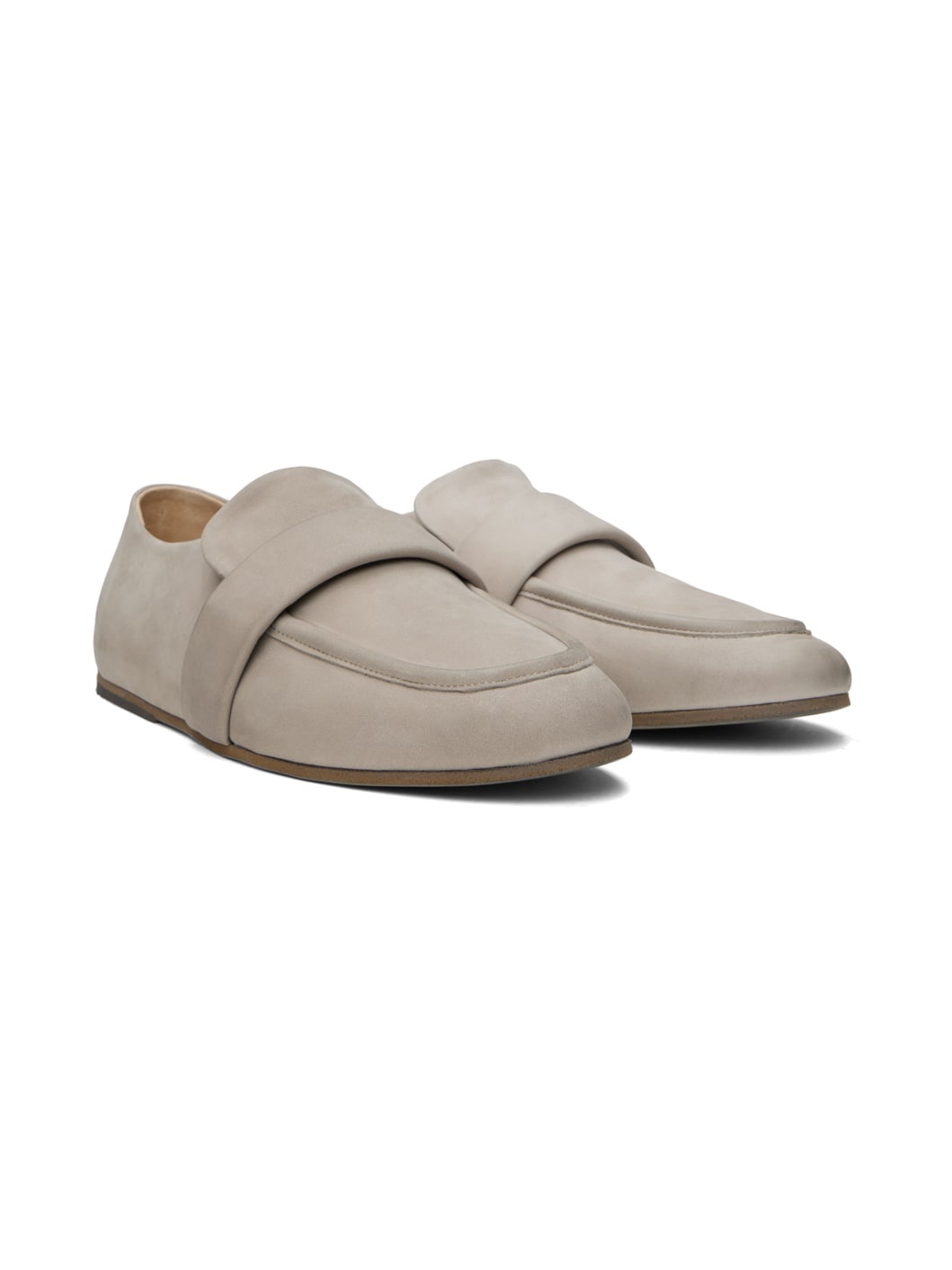 Taupe Steccoblocco Loafers - 4