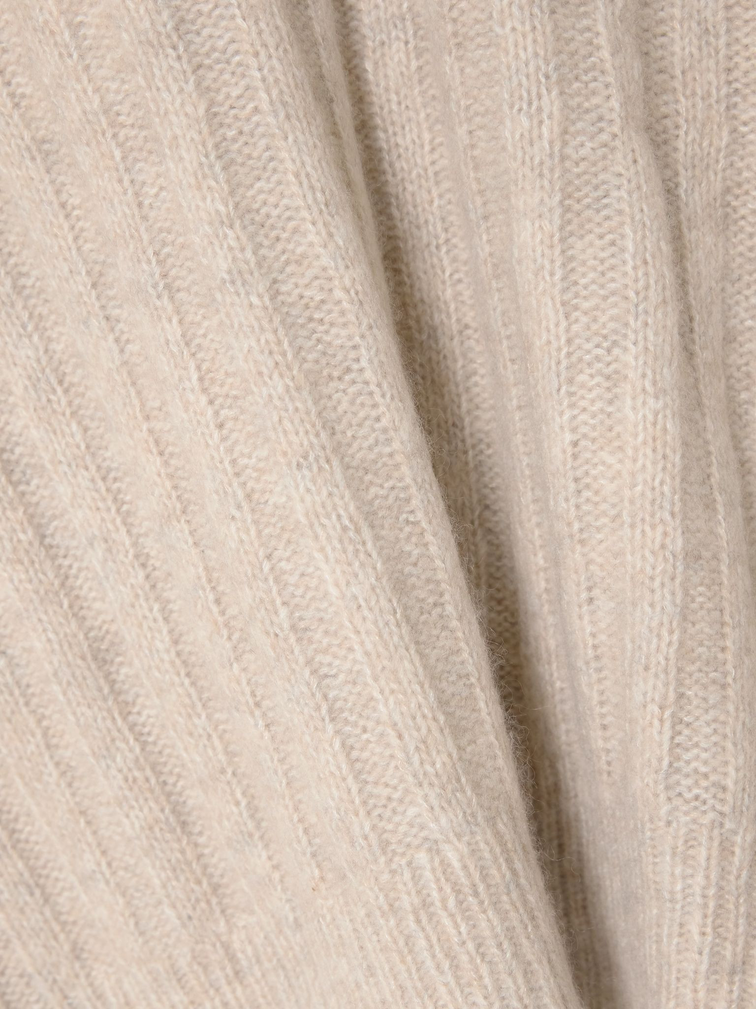 Ribbed cashmere and silk-blend sweater Beige - 4