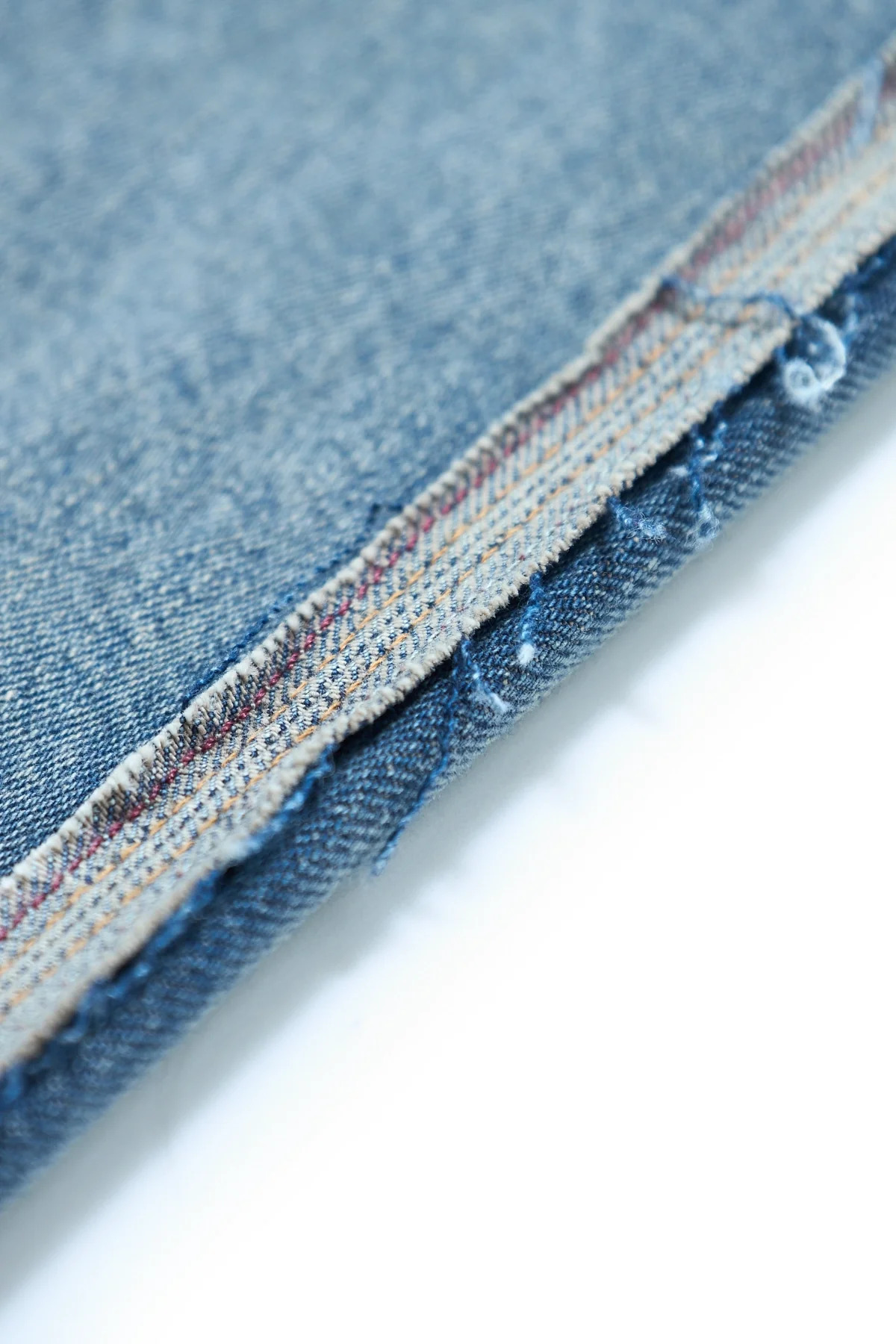 MM6 Frayed Denim Jeans Light Grey - 3