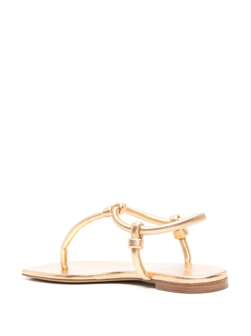 Gianvito Rossi Women Juno Leather Thong Sandals - 4