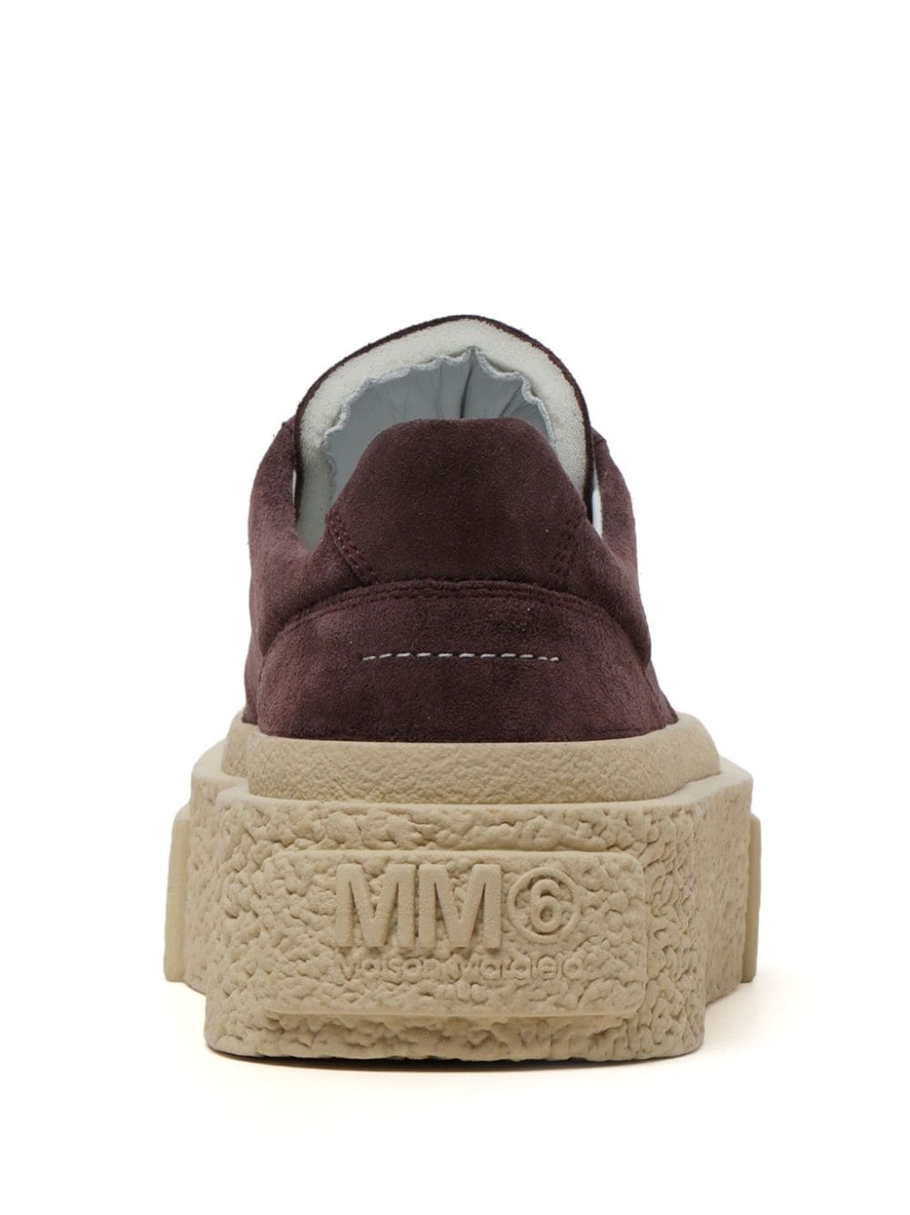 low-top suede sneakers - 4