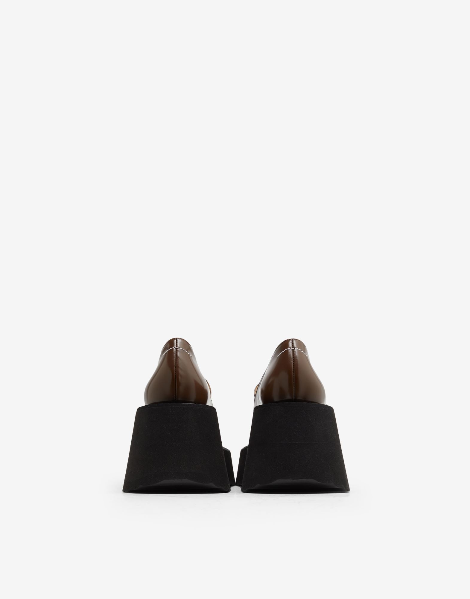 Micro wedge leather shoes - 3