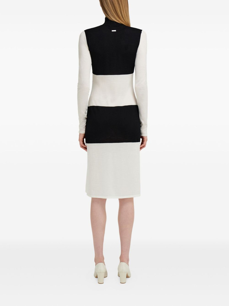 colour-block turtleneck dress 3