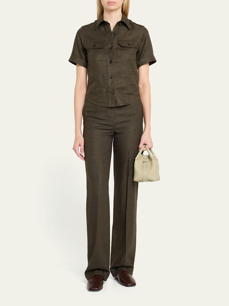 Bale Micro Grain Leather Crossbody Bag 5