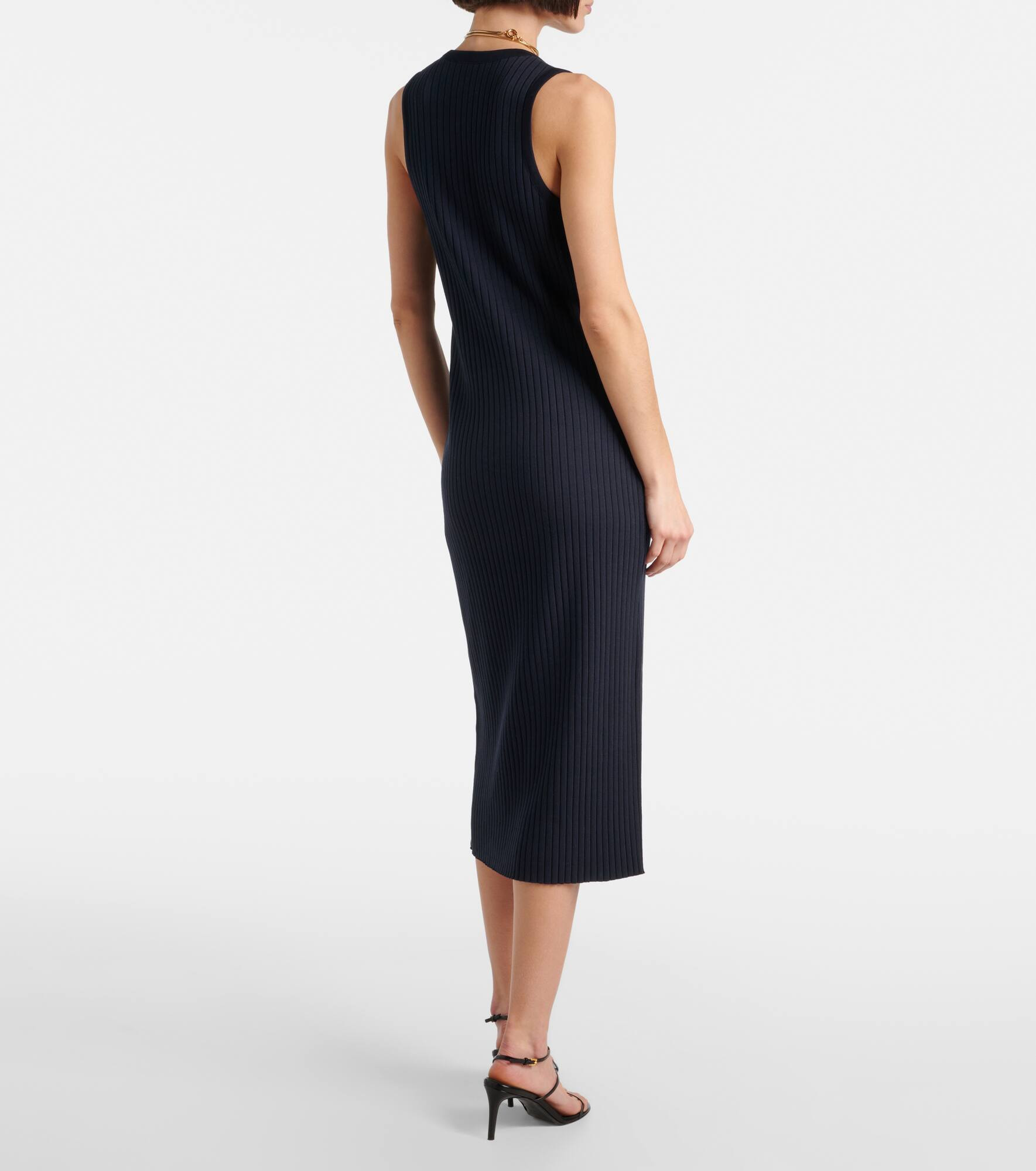 Ribbed-knit midi dress - 3