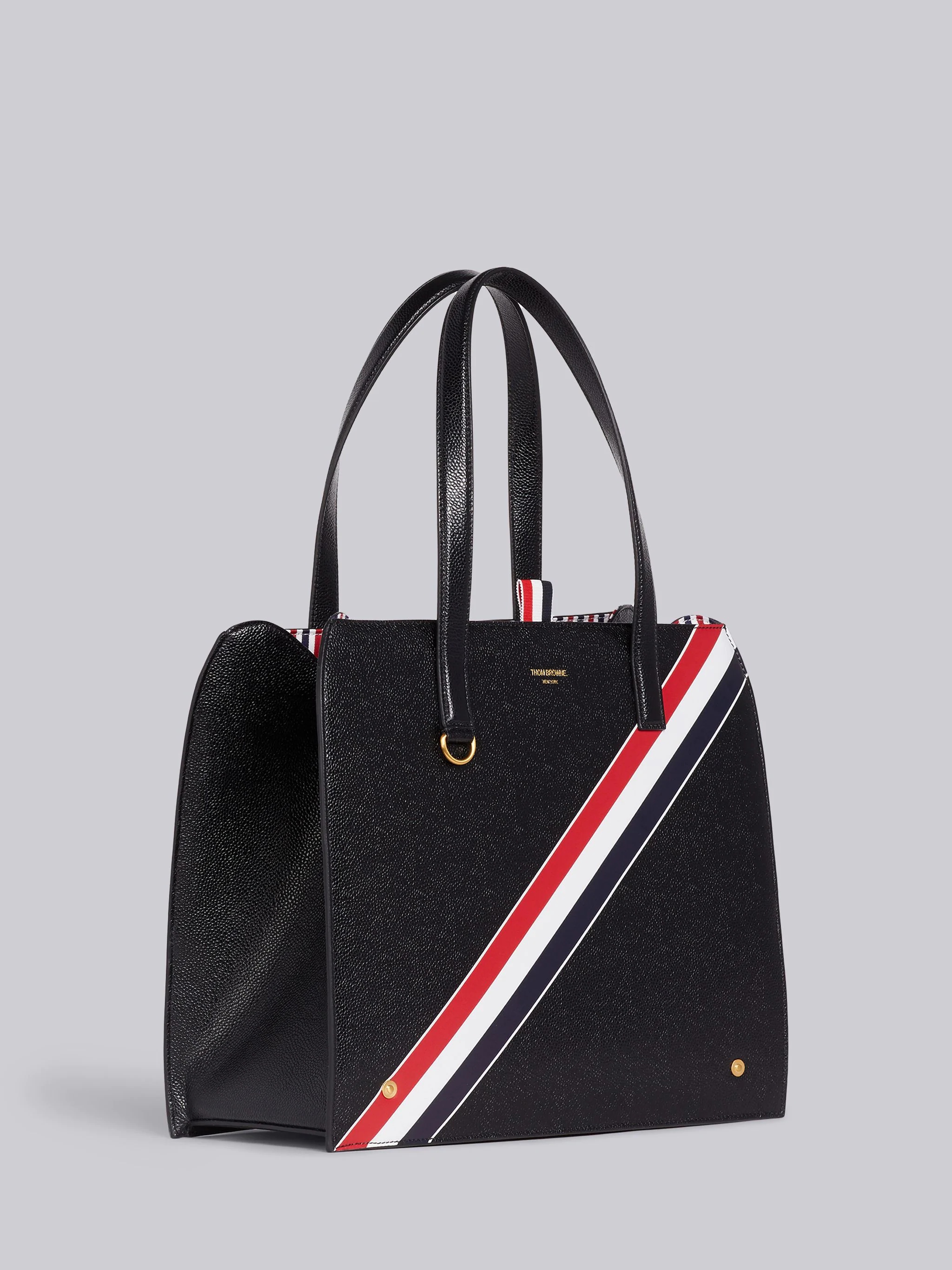 Black Pebbled RWB Frame Mrs. Thom Tote - 3