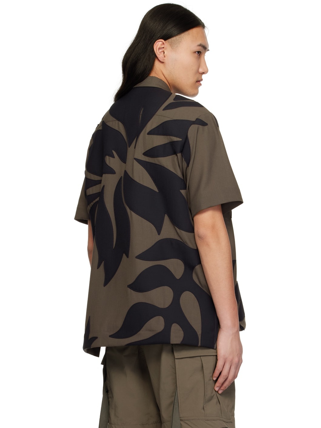Brown & Navy Floral Shirt - 3