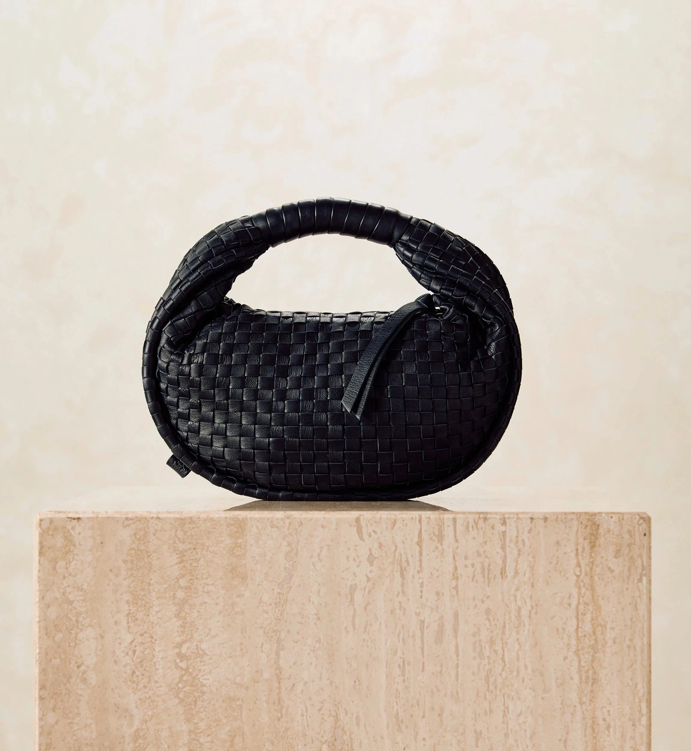 SANTIAGO MINI HOBO BAG | BLACK - 1