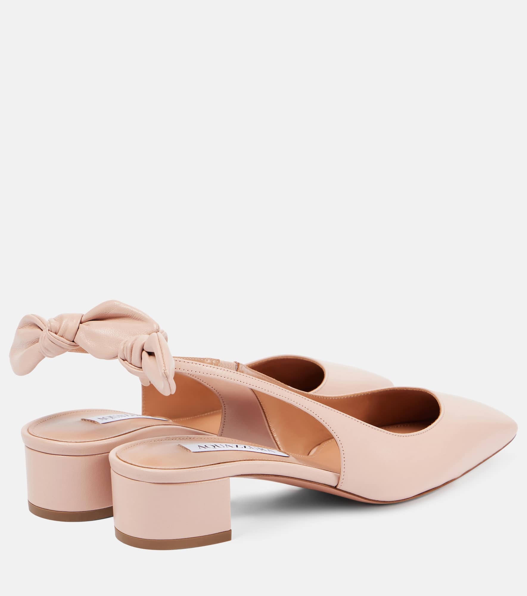 Very Bow Tie 35 leather slingback pumps - 2