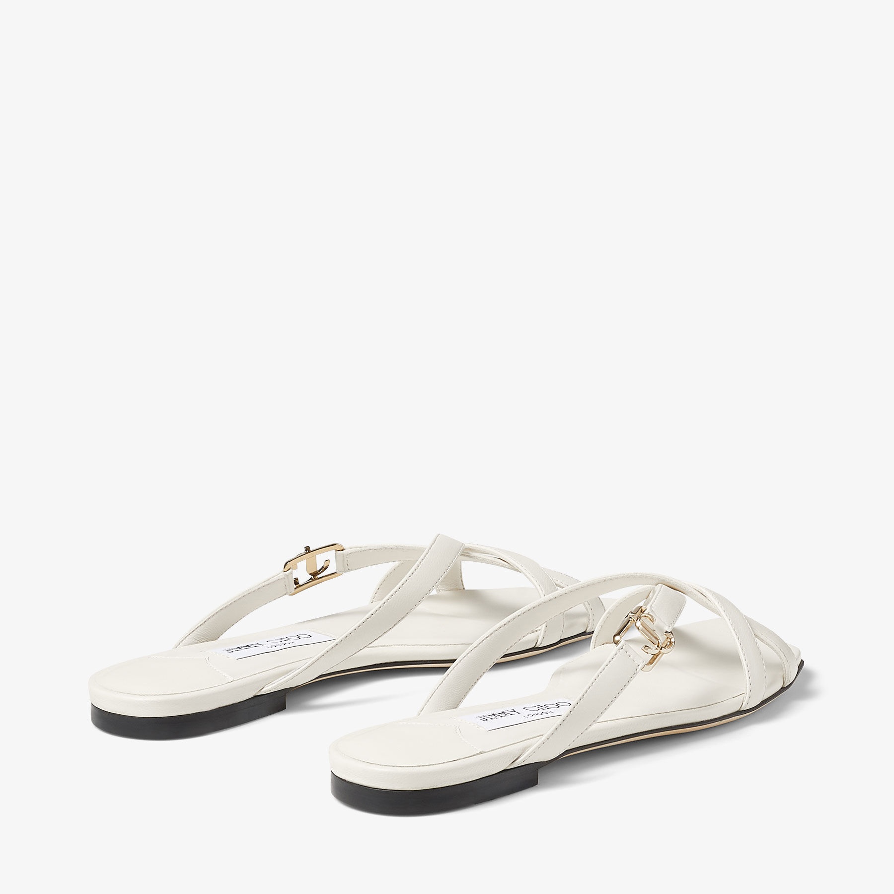 Jess Flat
Latte Nappa Leather Flat Sandals - 5