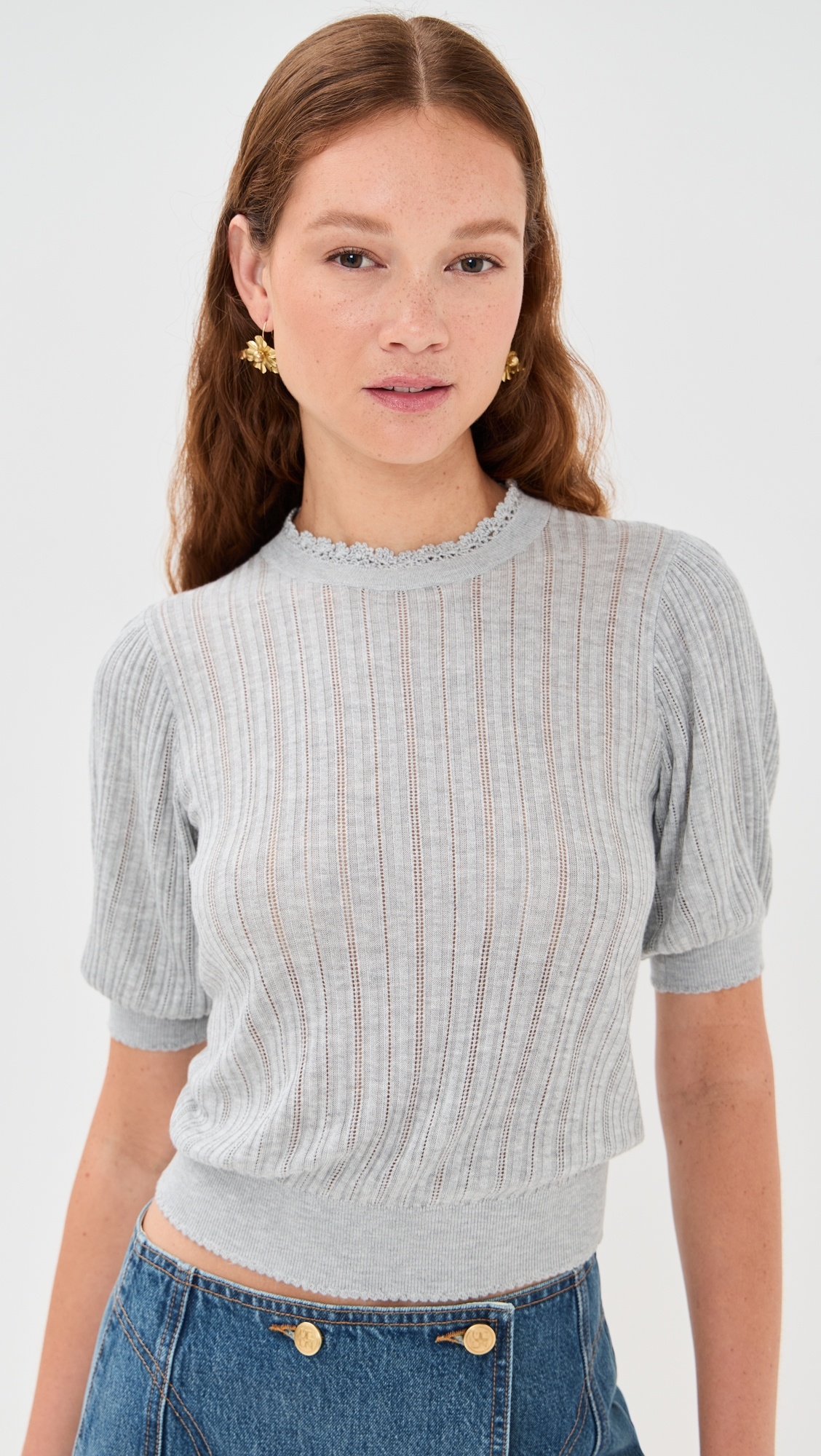 Gemma Short Sleeve Knit Top - 1