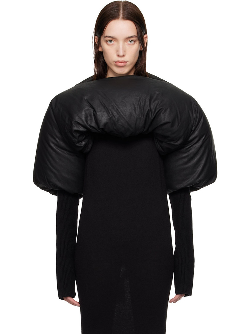 Black Porterville Duvetina Shroud Leather Down Jacket 1