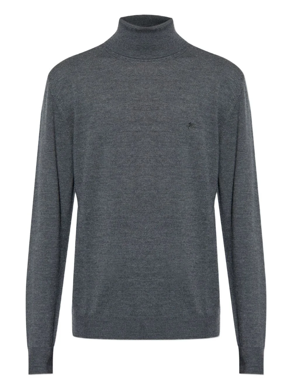 logo-embroidered turtleneck sweater - 1