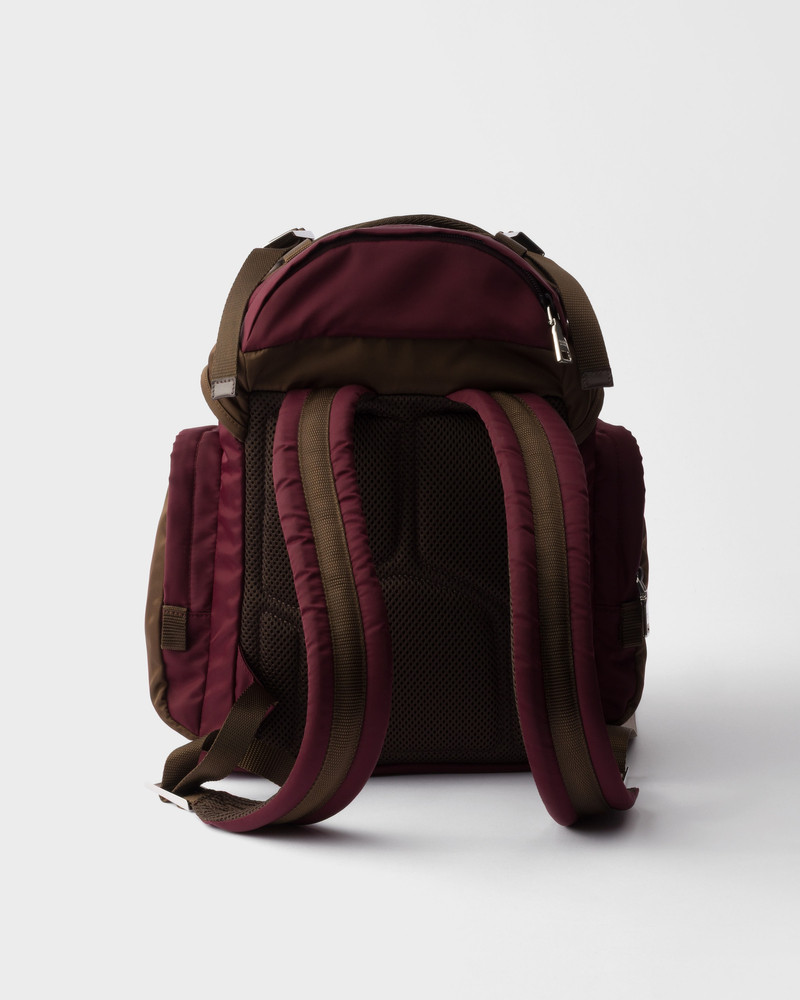 Re-Nylon and Saffiano leather backpack 4