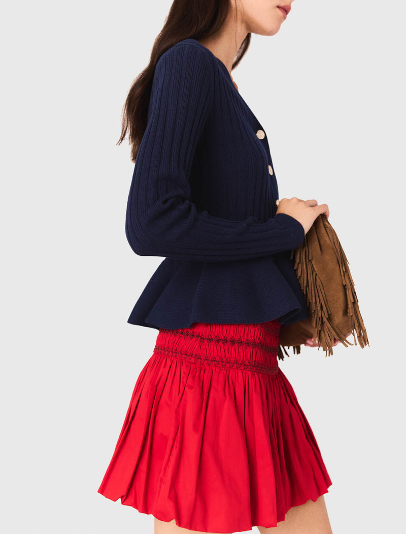 Peplum waist cardigan 3
