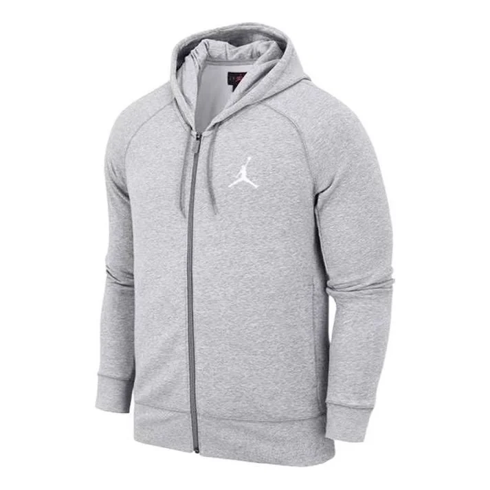 Air Jordan Zipper Hooded Jacket Men's Grey AH3932-063 - 1