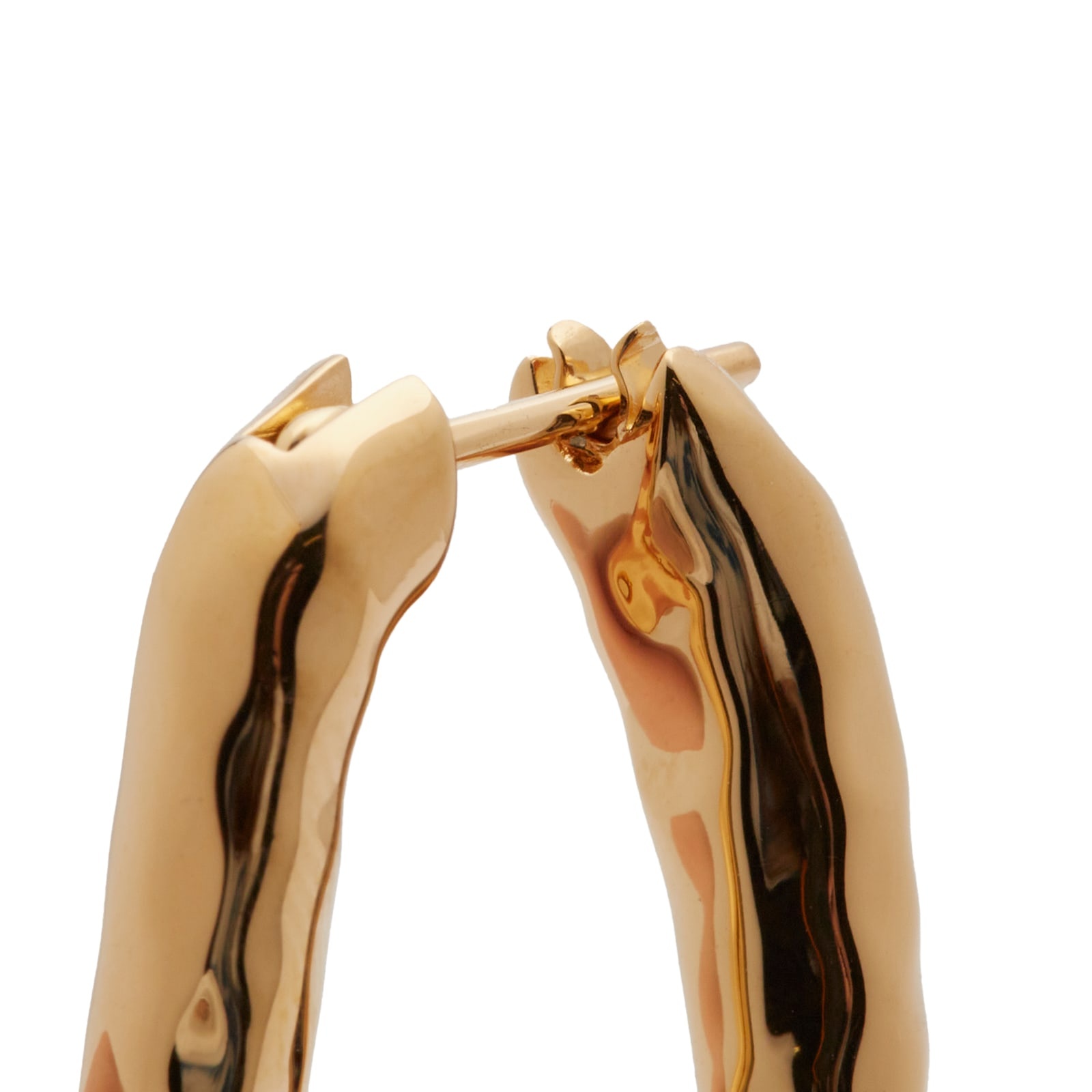 Jil Sander FW5 Hammered Earrings - 3