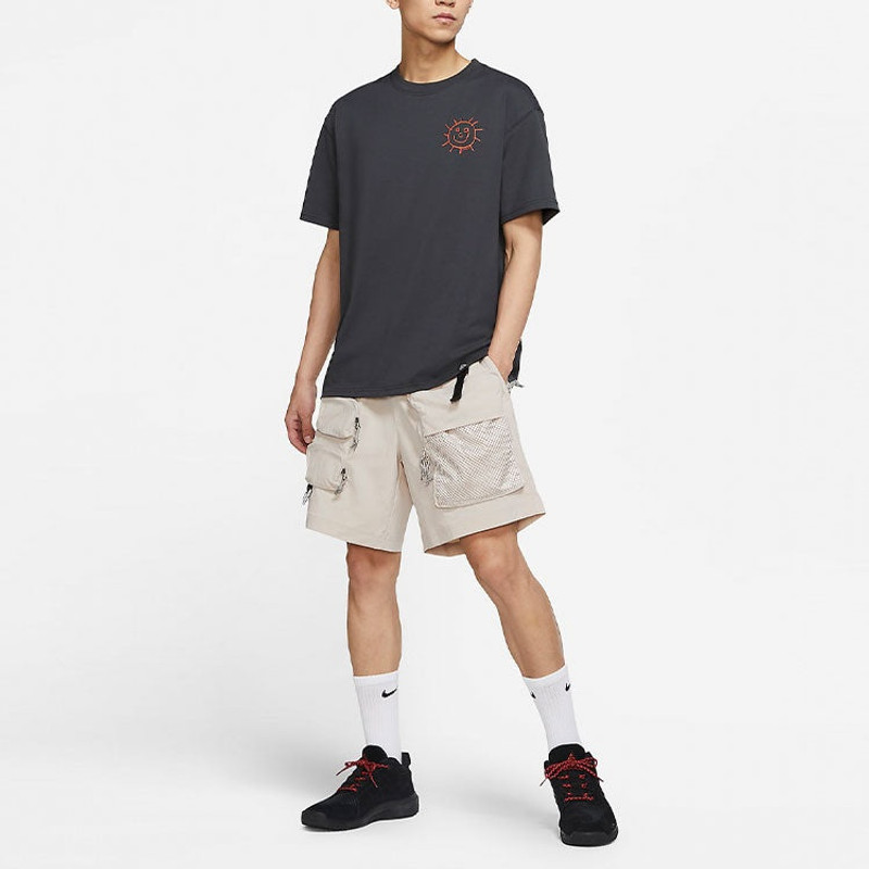 Nike Nike ACG Smiling Face Logo Round Neck Breathable Short Sleeve Gray DD8806-070 outlook