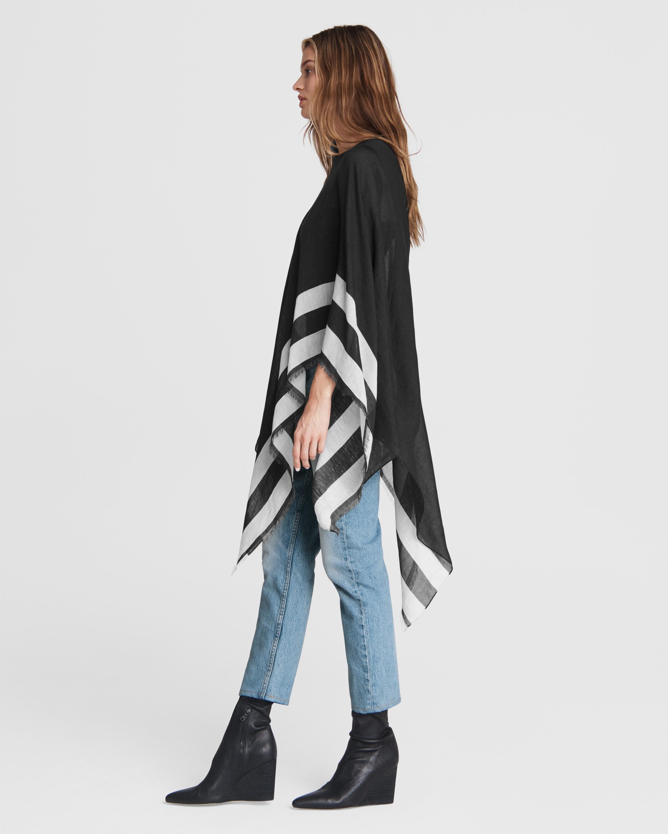 Hera Linen Beach Wrap
Lightweight Poncho - 4
