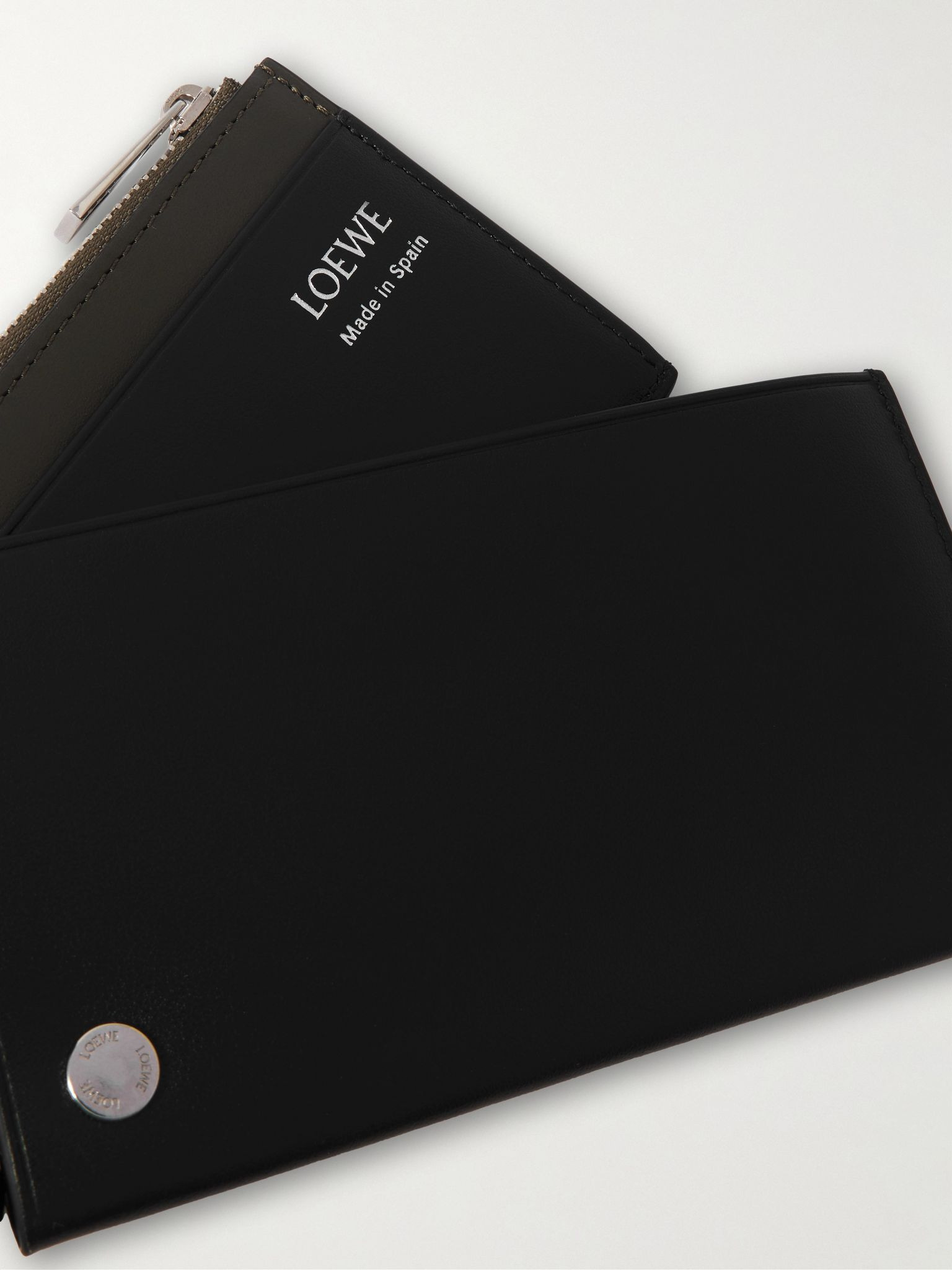 Pebble Slider Leather Cardholder Black - 3