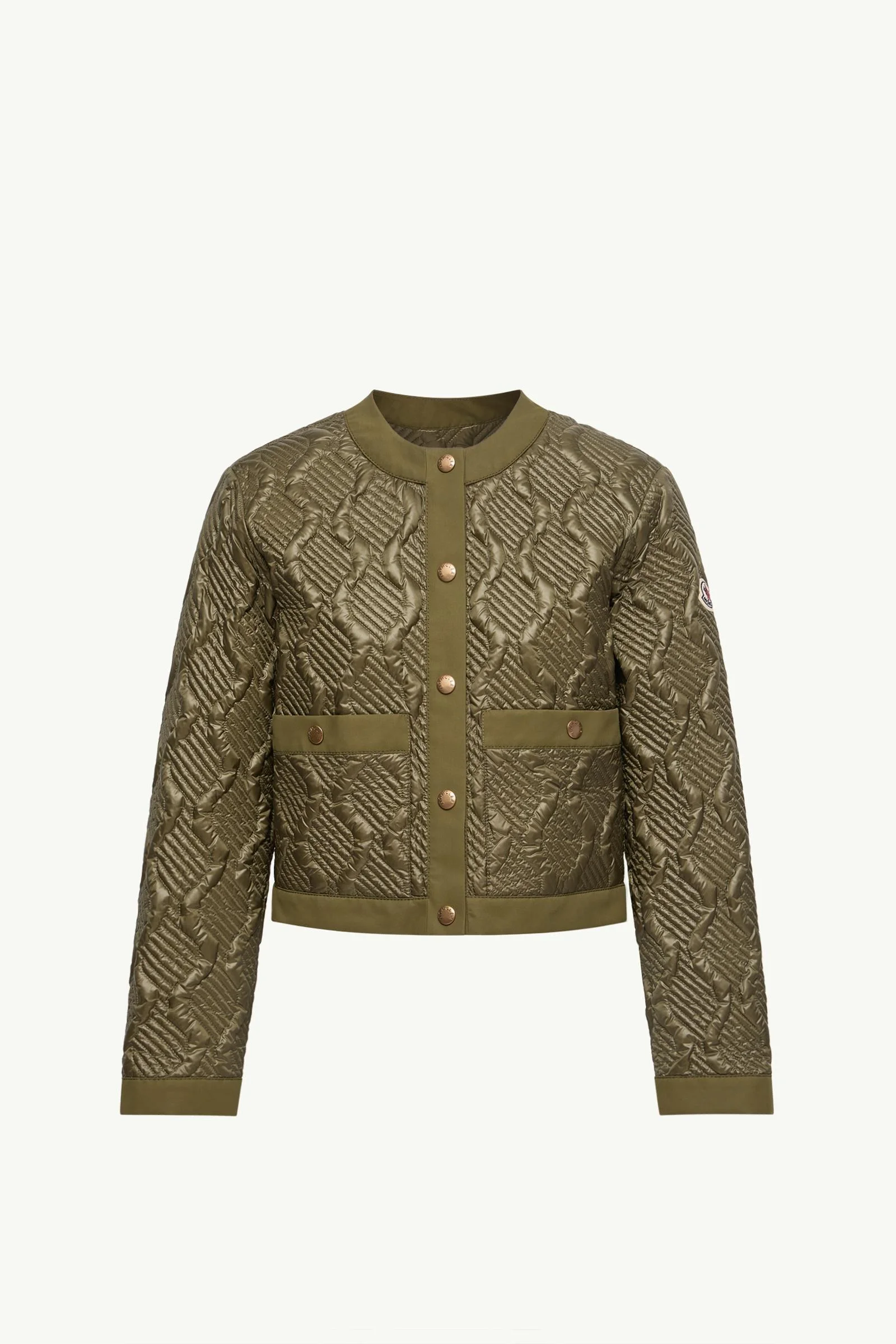 Libellule Geometric Quilted Short Down Jacket - 1