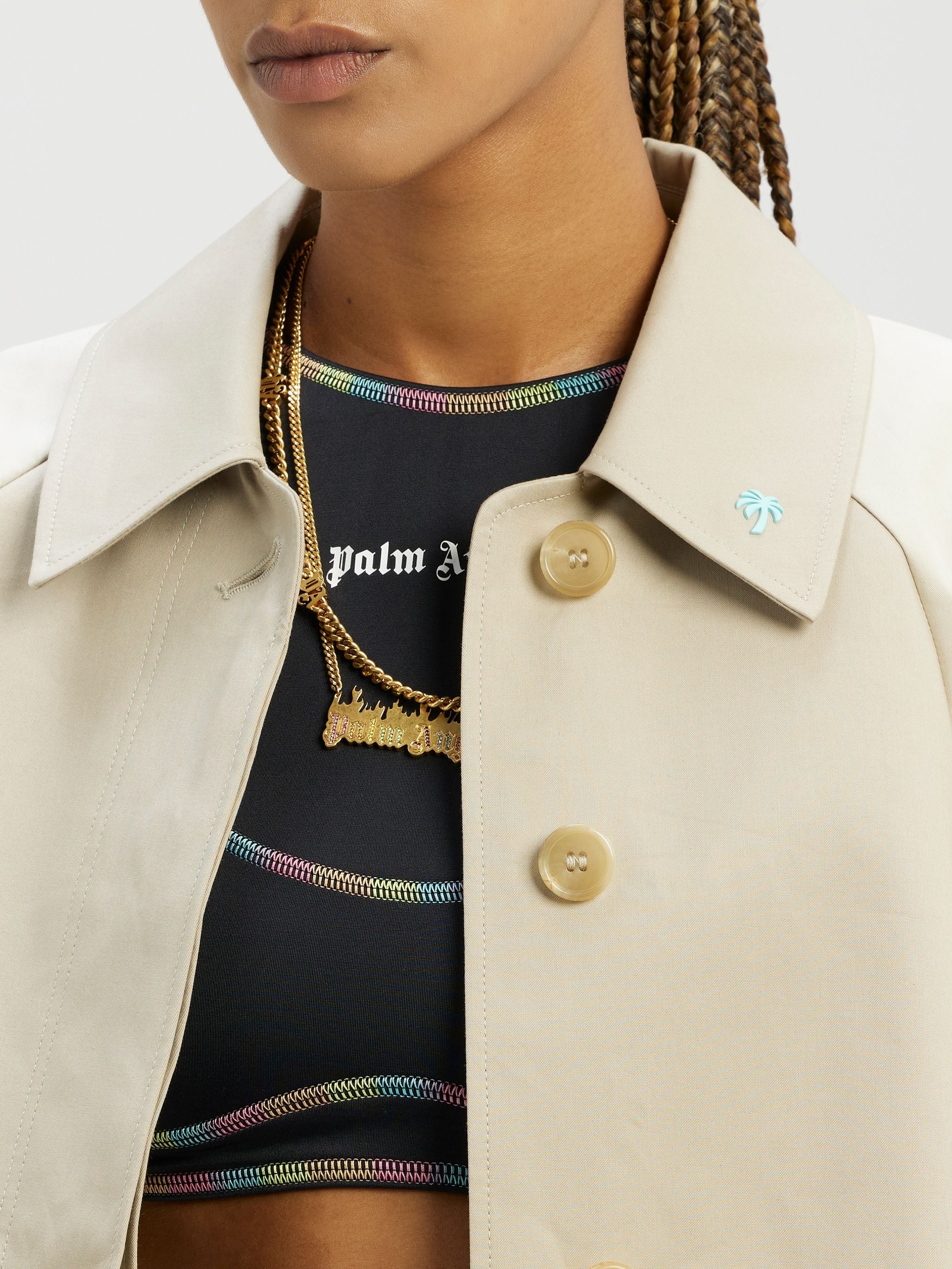Cropped Trench Coat - 6
