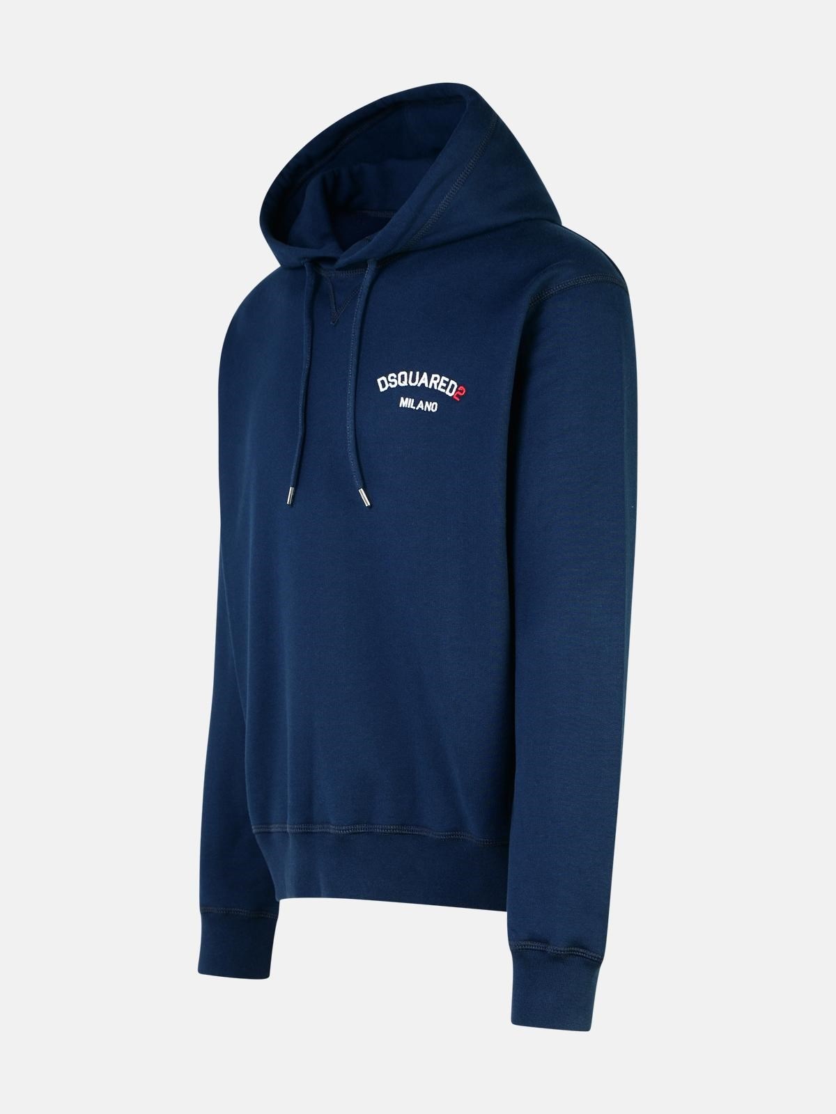 NAVY COTTON SWEATSHIRT - 2