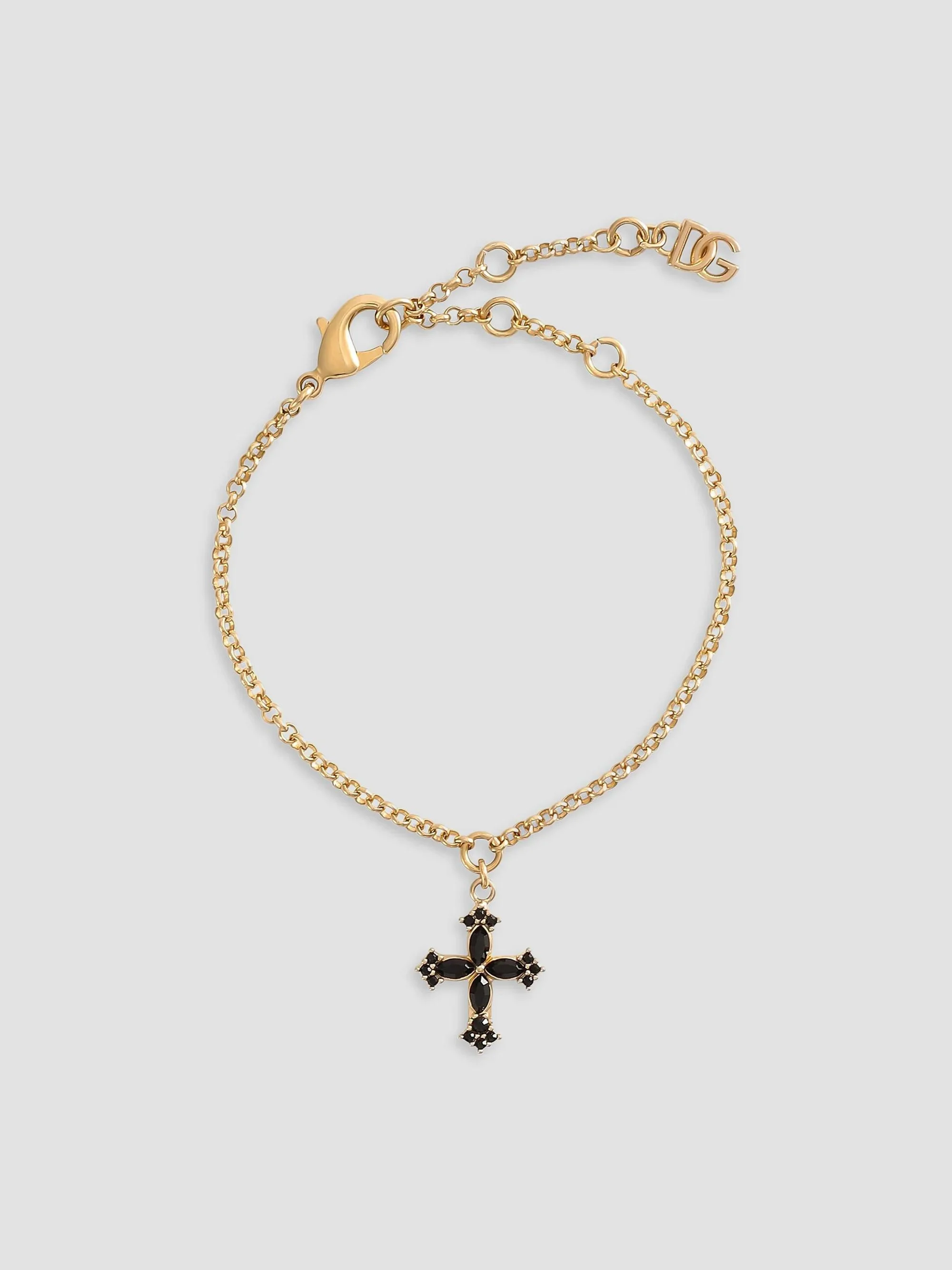 Women's Goldtone & Glass Crystal Cross Bracelet - Gold - 1