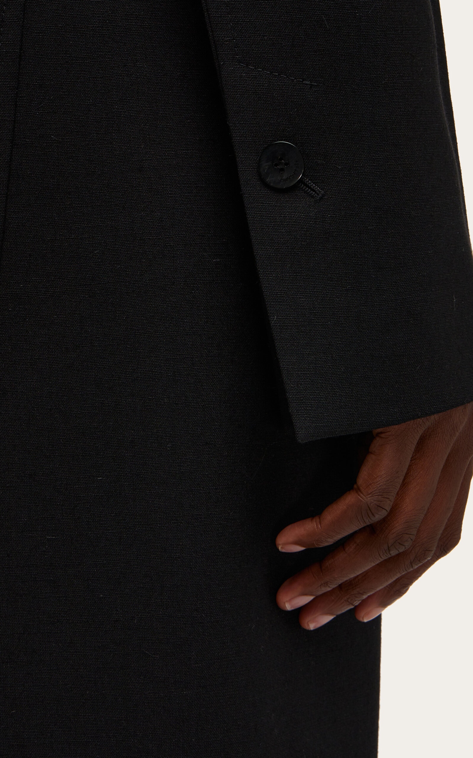 Wool Coat Dress black - 4