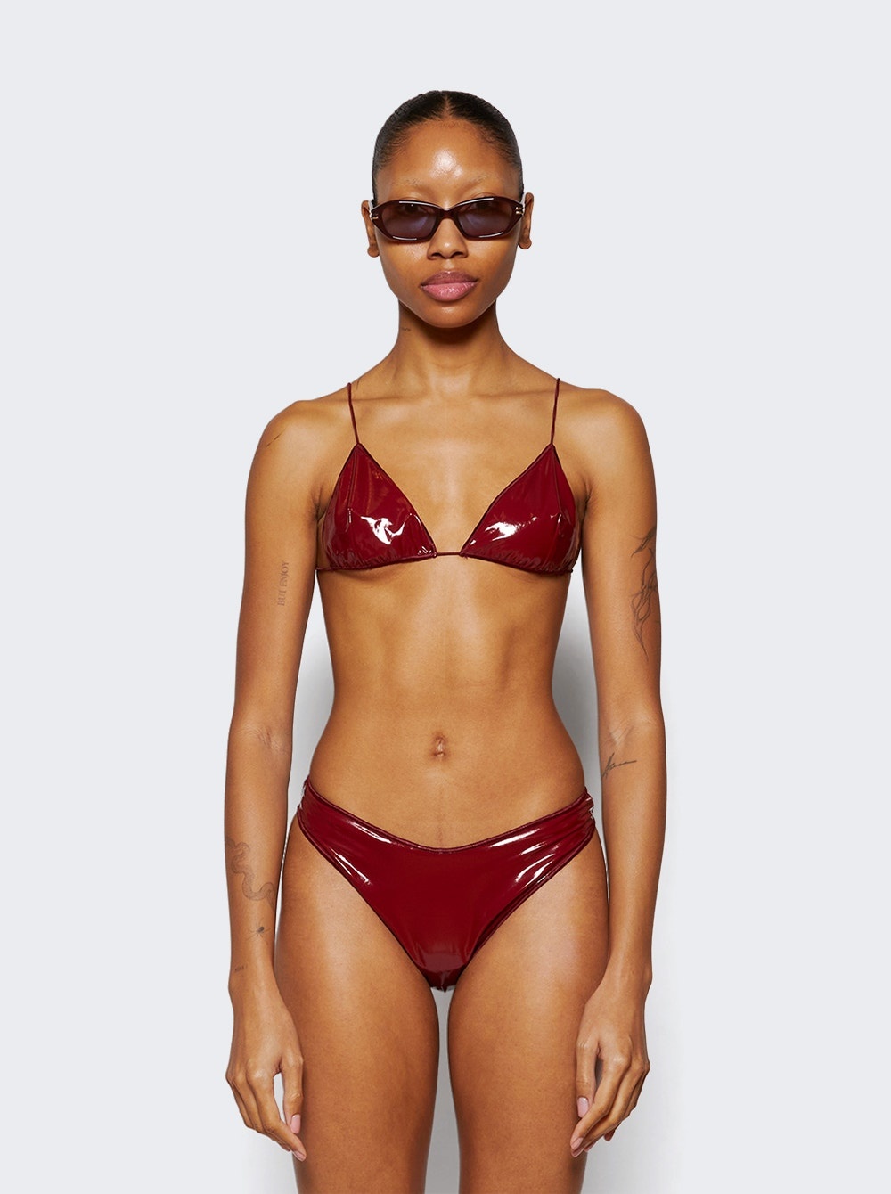 Microkini Two Piece Swimsuit Cabernet - 3