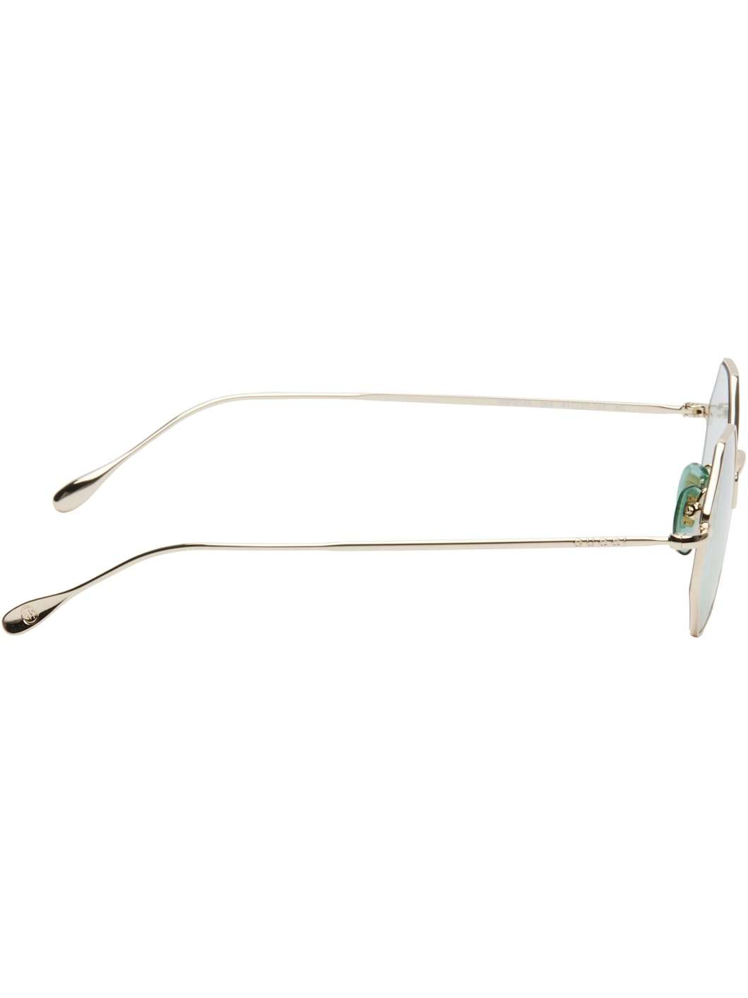 Gold Octangular Sunglasses - 2