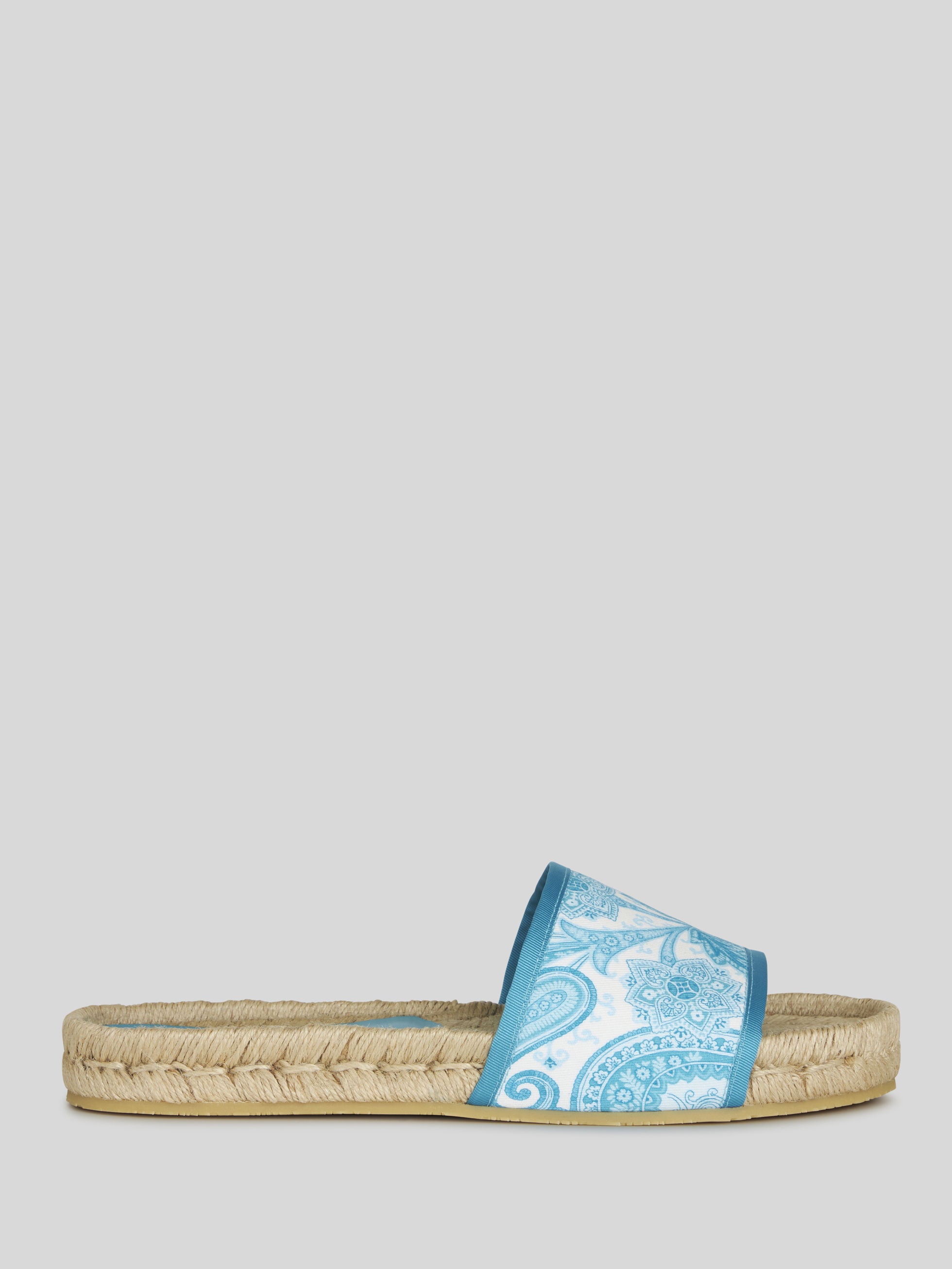 LIQUID PAISLEY FLAT BEACH SANDALS - 1