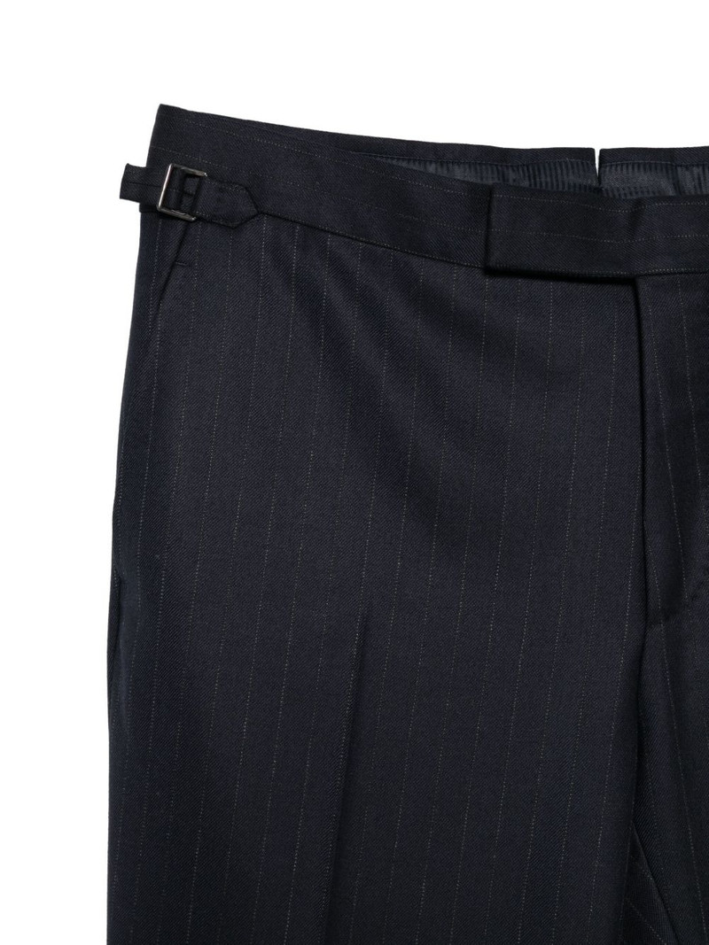 pinstripe buckle-fastening trousers 3