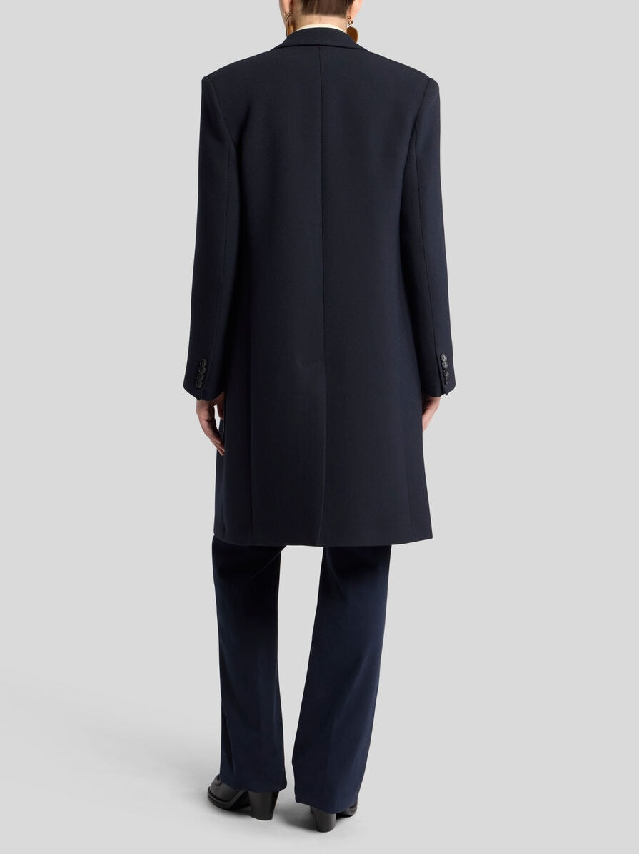 DOUBLE-BREASTED COAT WITH FLORAL EMBROIDERY - 4